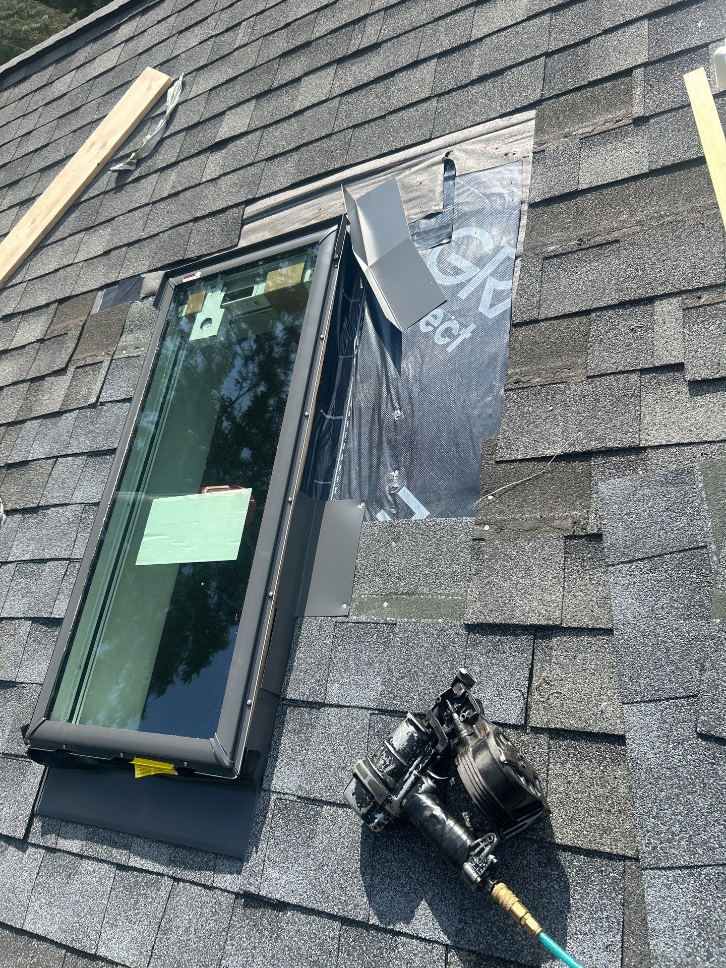 Skylight Leak Repair & Interior Restoration by Mighty Dog Roofing of Greater Middlesex County