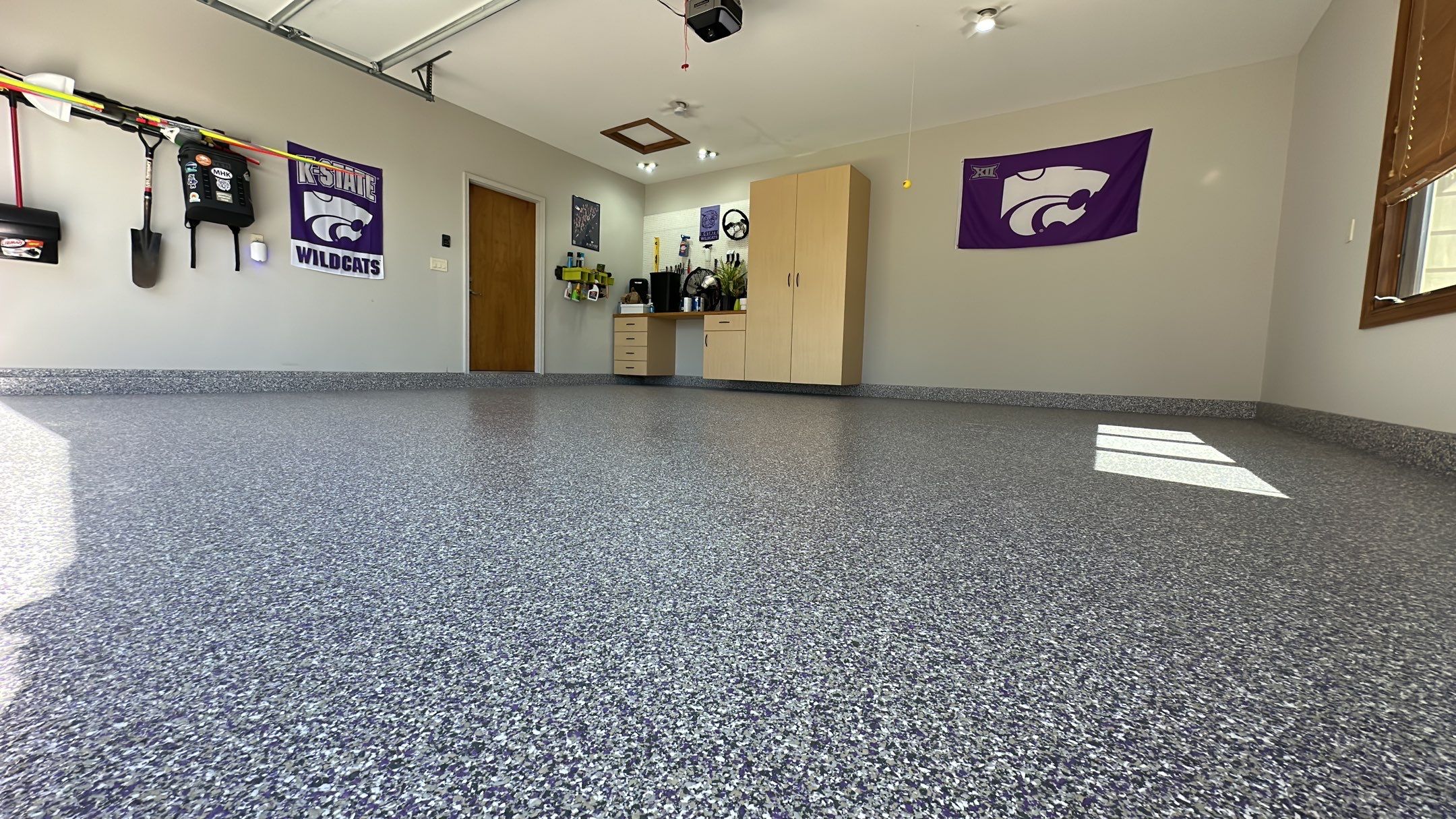 Check out The Purple In This Floor by Banner Garage