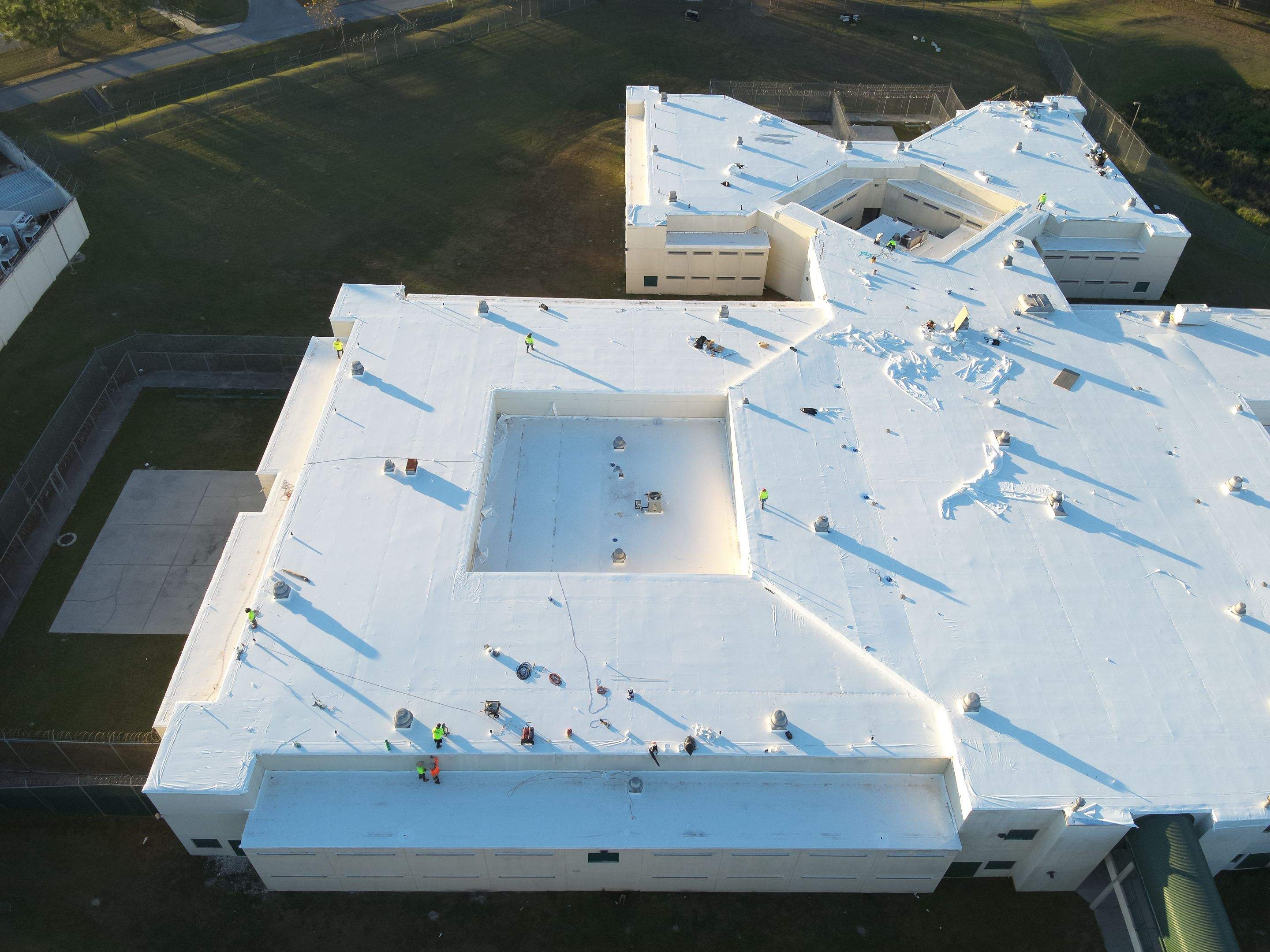 Polk County Jail - Roof Replacement by 1st Class Roofing, Inc.