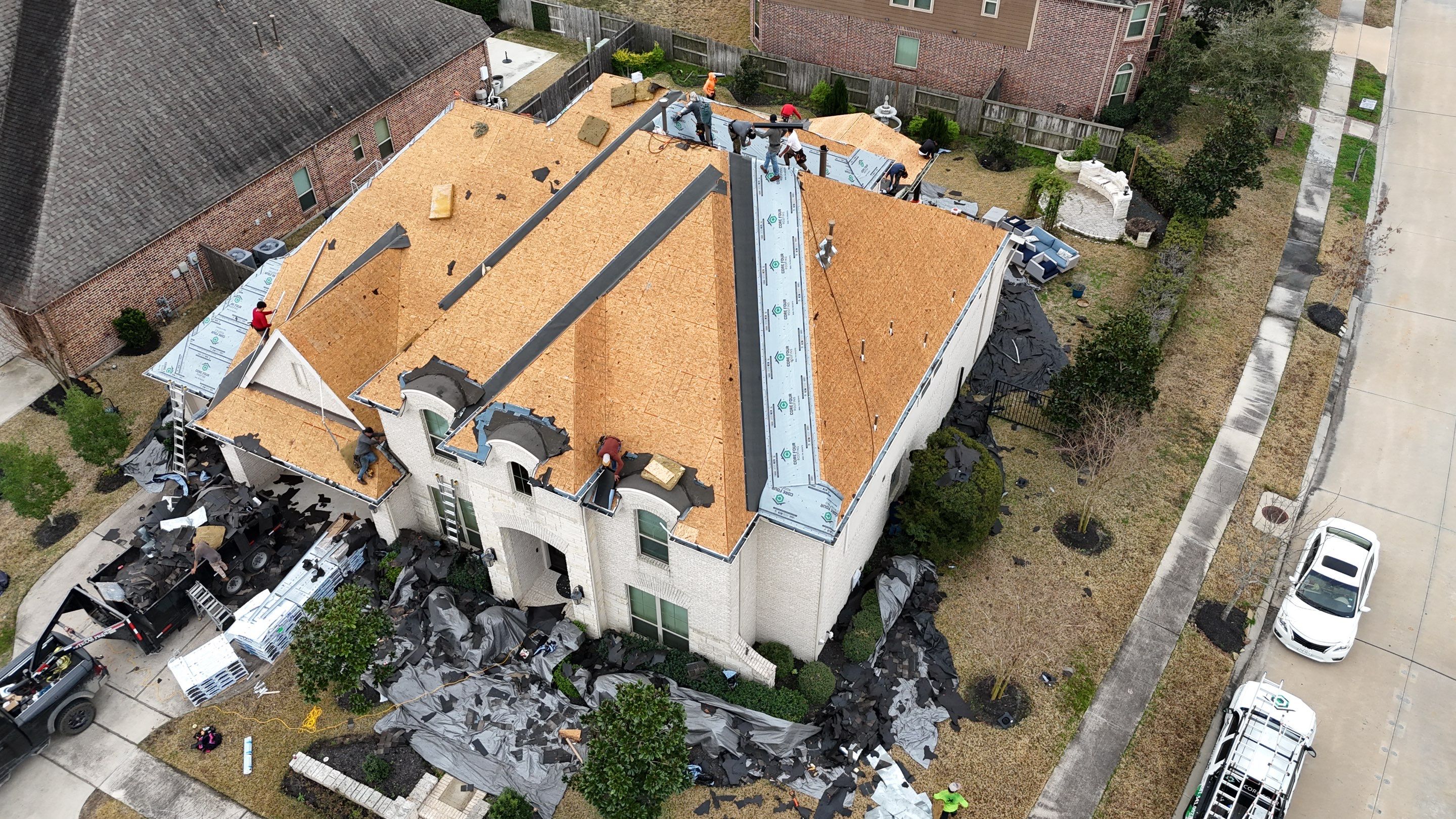Roof Replacement in Cypress after Customer sustained Hail Damage! by Core Four Roofing