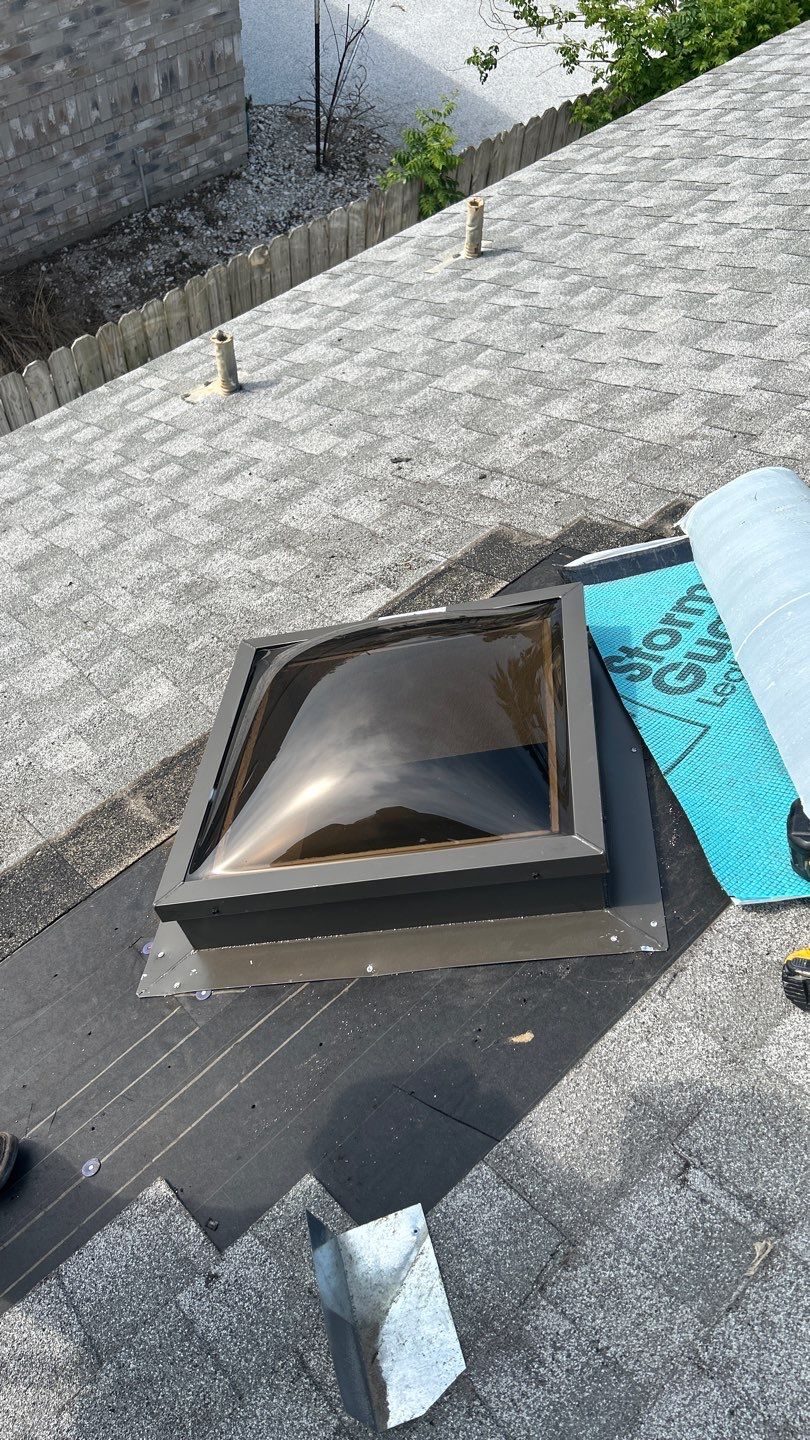 Residential Roofing Repair using Galvanized Chimney Cap & Chase by Lighthouse Roofing