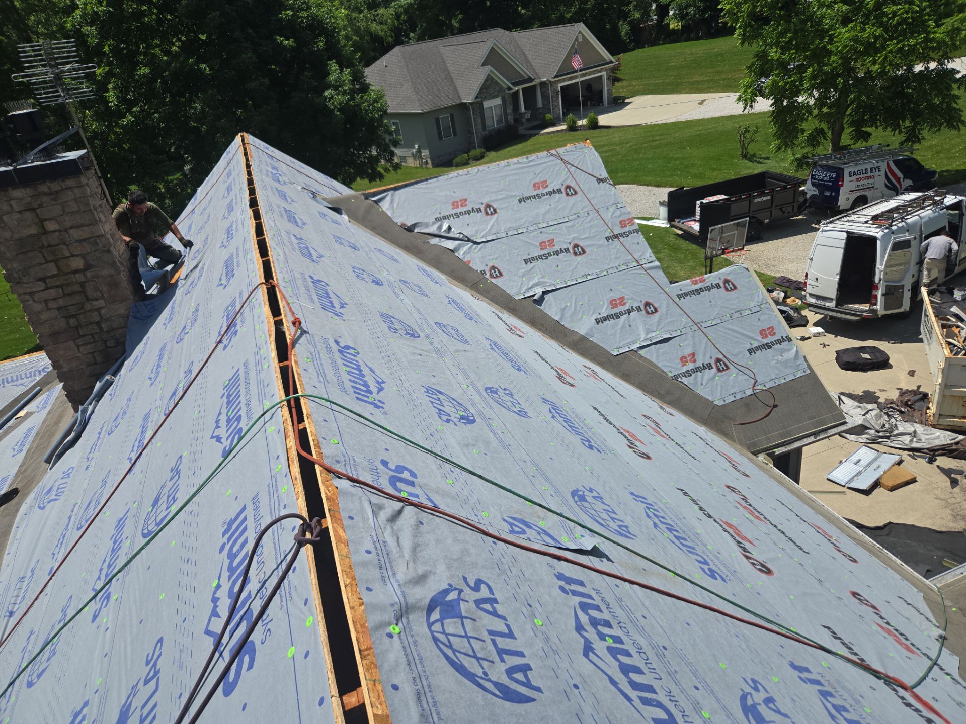 Atlas Pinnacle, Color Majestic Shake, Drip Edge, Color, Hickory Clay by Eagle Eye Roofing