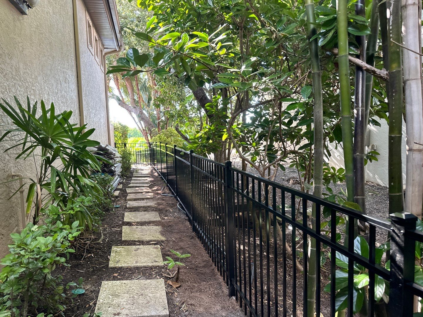Aluminum Fence Installation using 3 Rail Aluminum Fence by Asap fence and gates, LLC