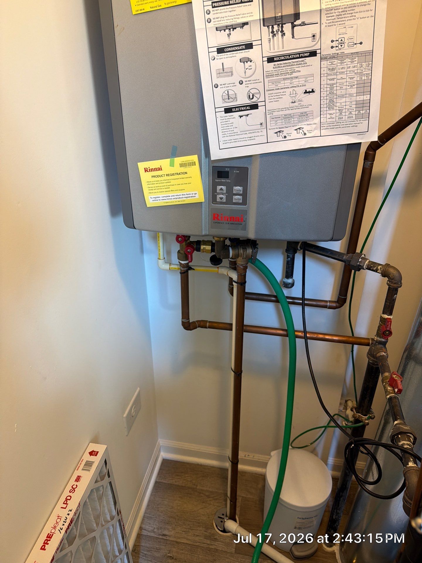 Rinnai Tankless Water Heater Descaling & Annual Maintenance – Elgin, IL | GSHA Services, LTD by GSHA Services LTD