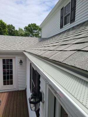 Gutter Cleaning with Addition of Leaf Relief in Weymouth, MA