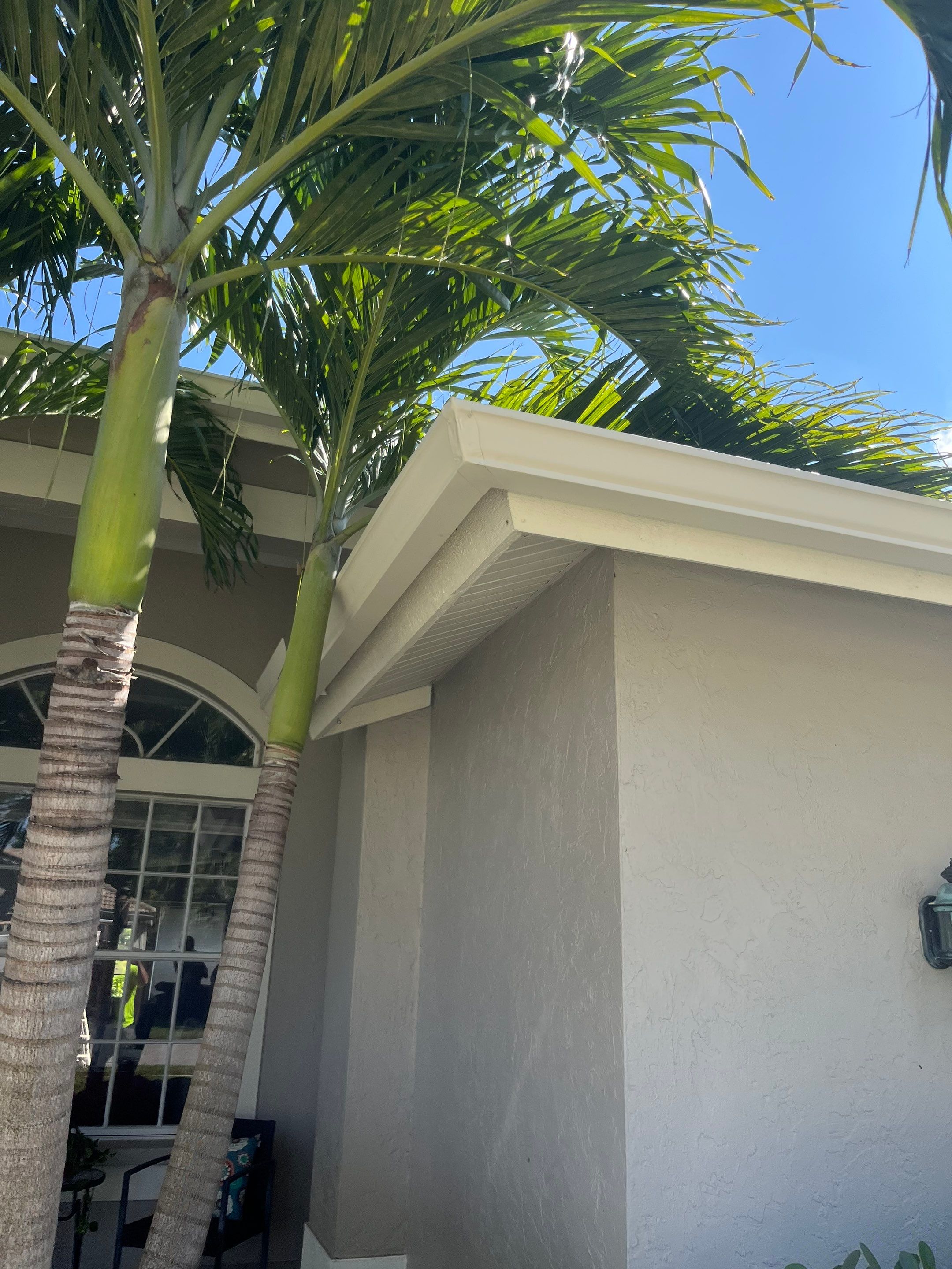 White 6-inch K-Style Gutters in Sarasota FL by Gutter Professor by Gutter Professors