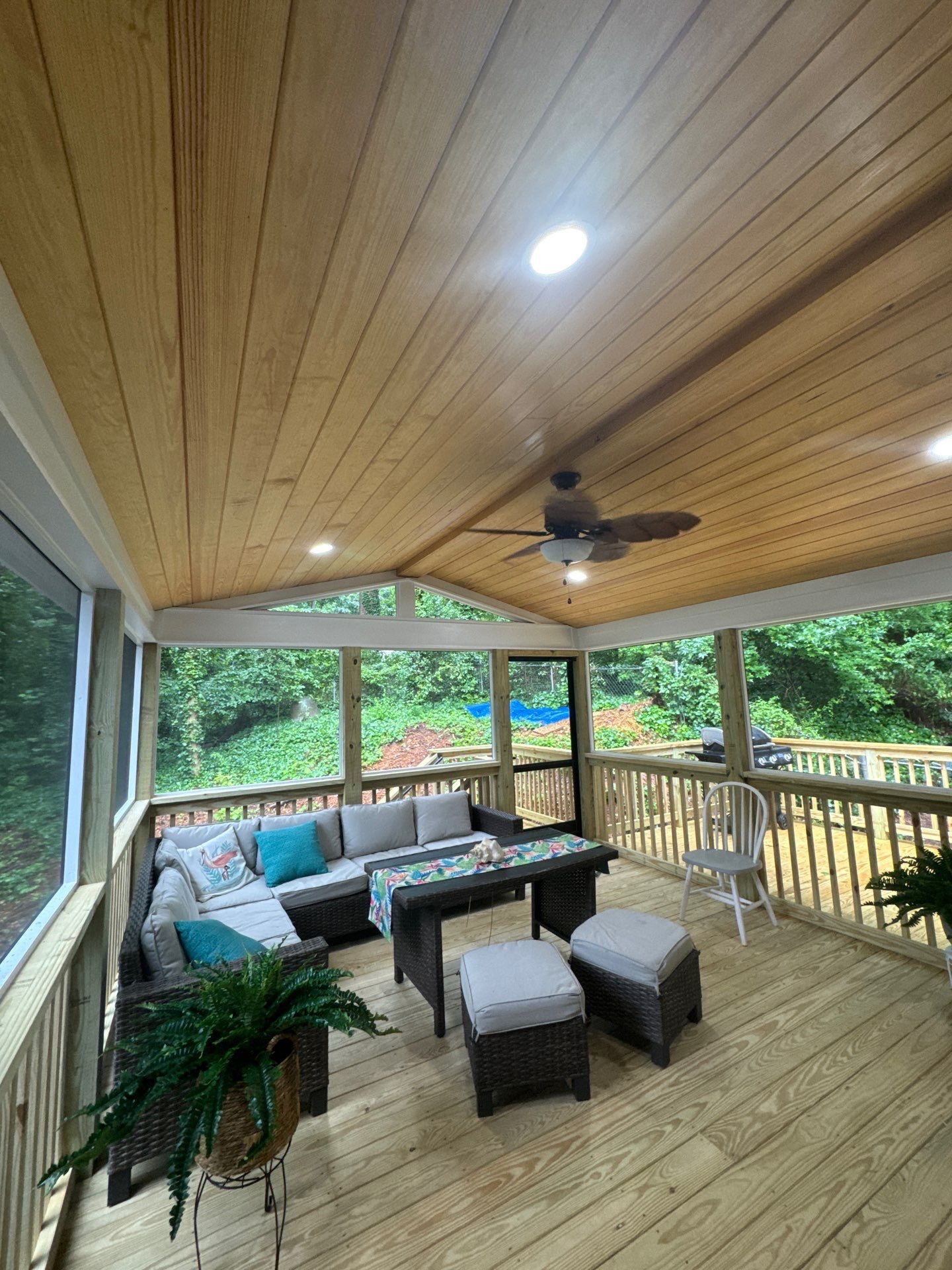 Custom Screened-In Porch and Multi-Level Deck Addition in Acworth by Swift Home Renovations