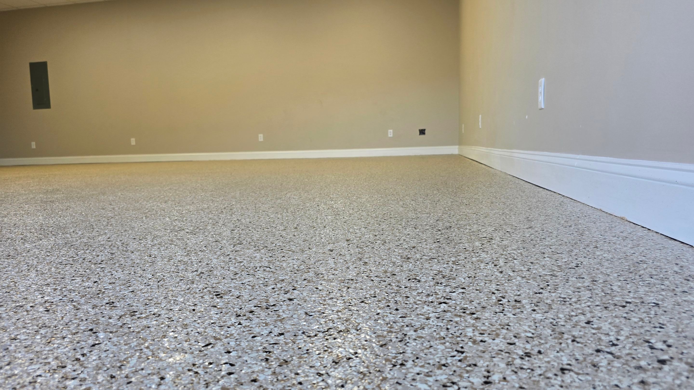 Garage Using Flake by Elite Floor Solutions