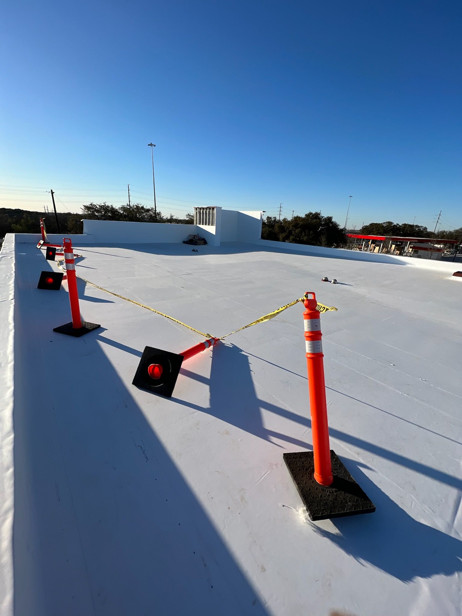 Bank of America Commerial Roof Installation using GAF TPO in Austin, TX by Roof Experts