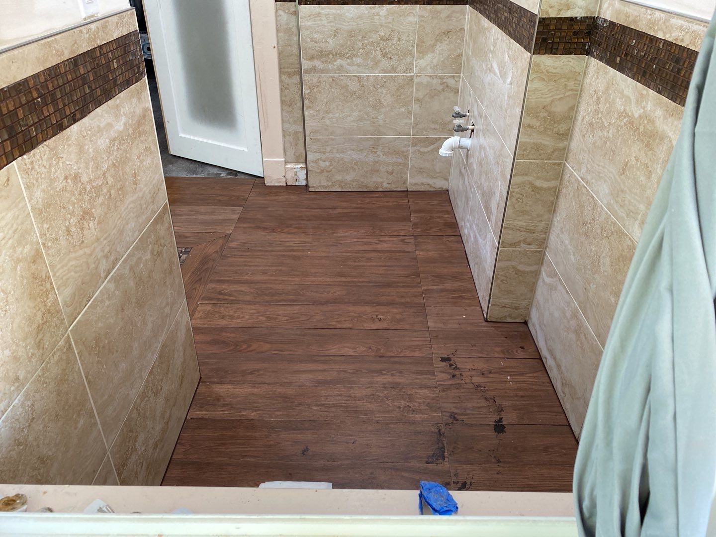 Bathroom Remodel using New Bathroom Tile and Tube by Alpha Design Services