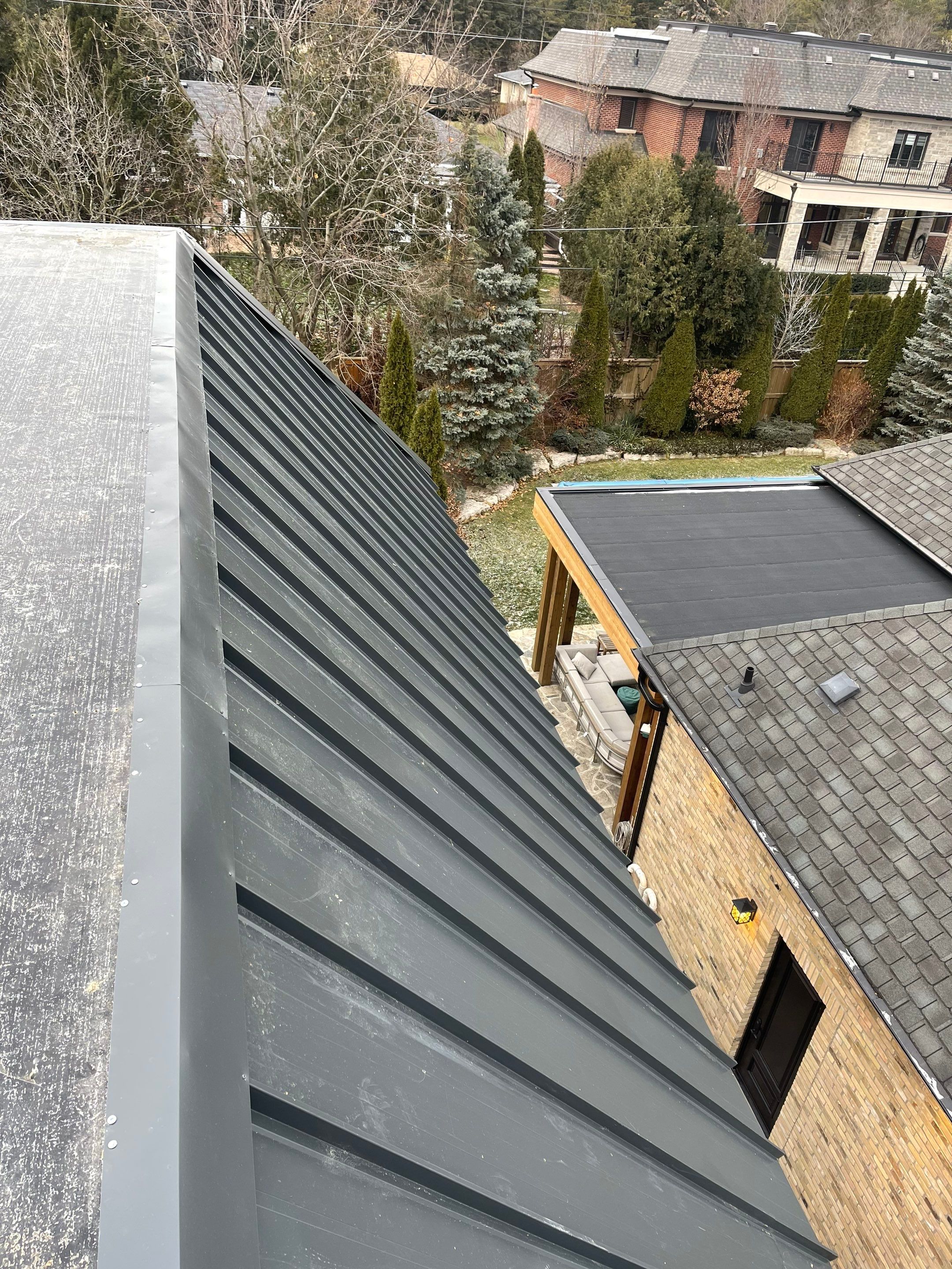 New Home Construction using 16" Standing Seam Panels by Jay Carter Roofing & Sheet Metal