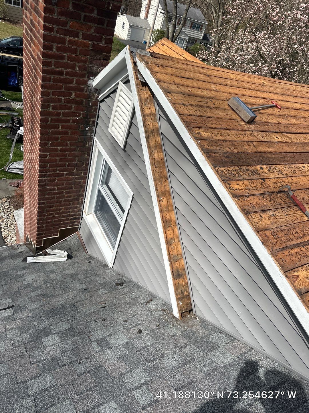 Residential Roofing Installation using Tamko Slatestone gray by A Plus Exterior