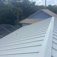 24ga 1.5" Mechanical Seam Sandstone  by Total Roofing System The Metal Roof Experts