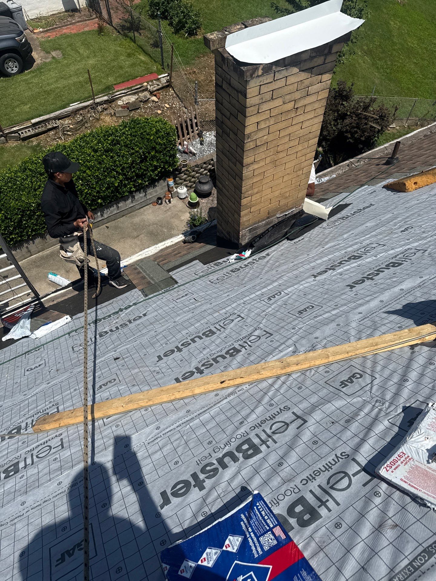 Residential Roofing Installation using GAF Timberline HDZ Barkwood by Rainstoppers Roofing