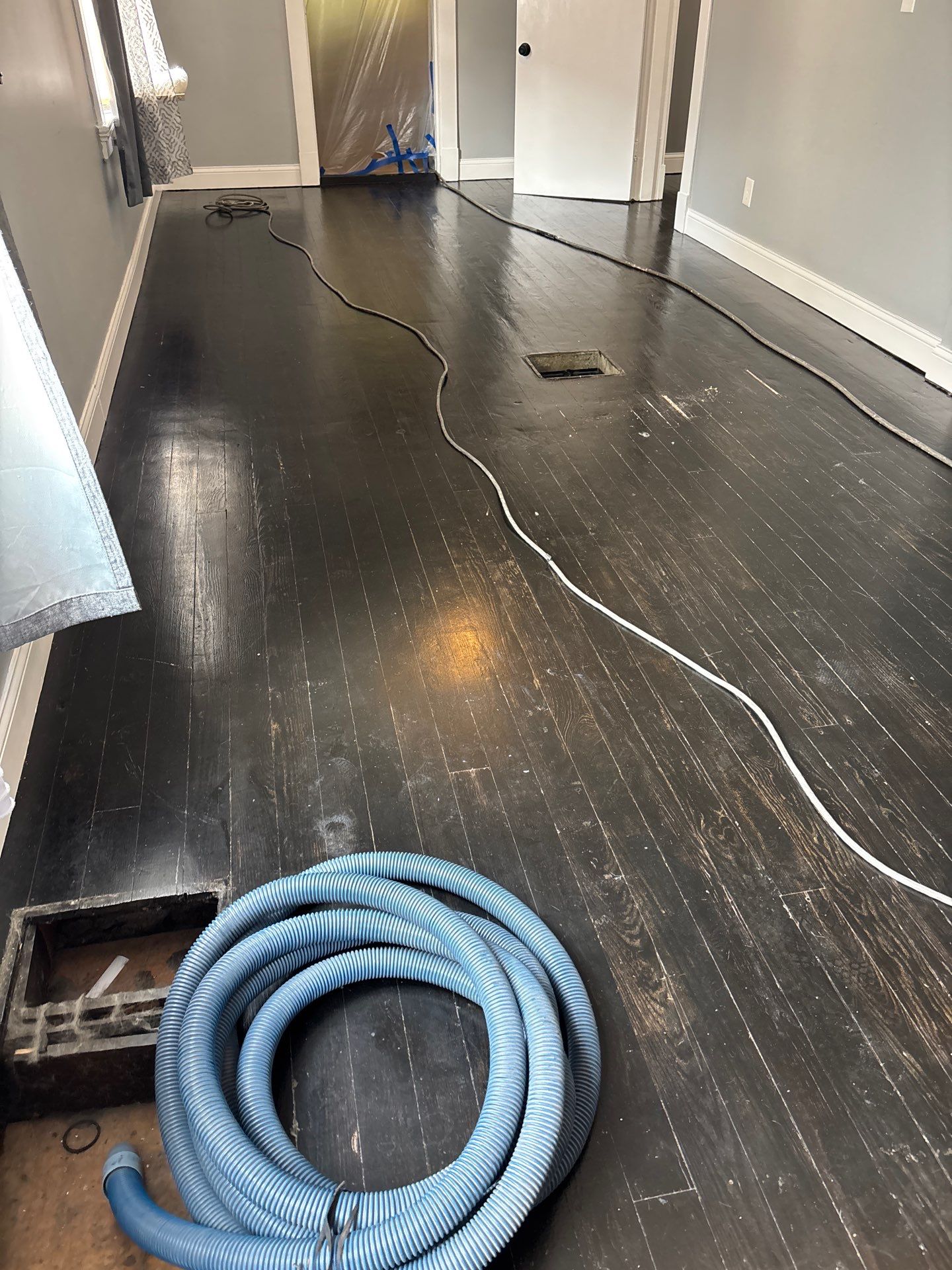 Hardwood Floor Refinishing and Staining Project in Latonia by Footprints Floors Kentucky