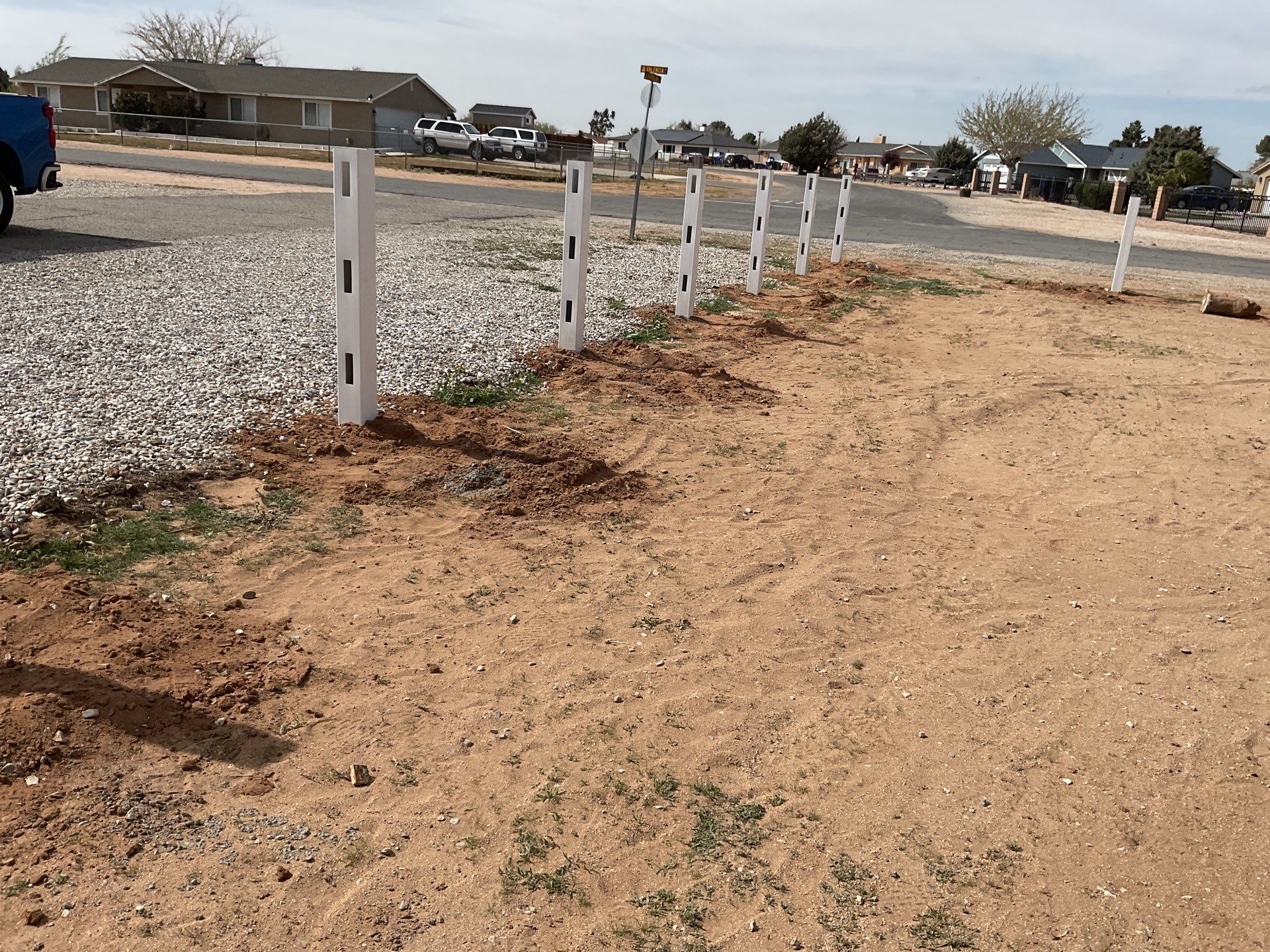 Fence Installation using Ranch Style Vinyl by Fence Guys Inc.