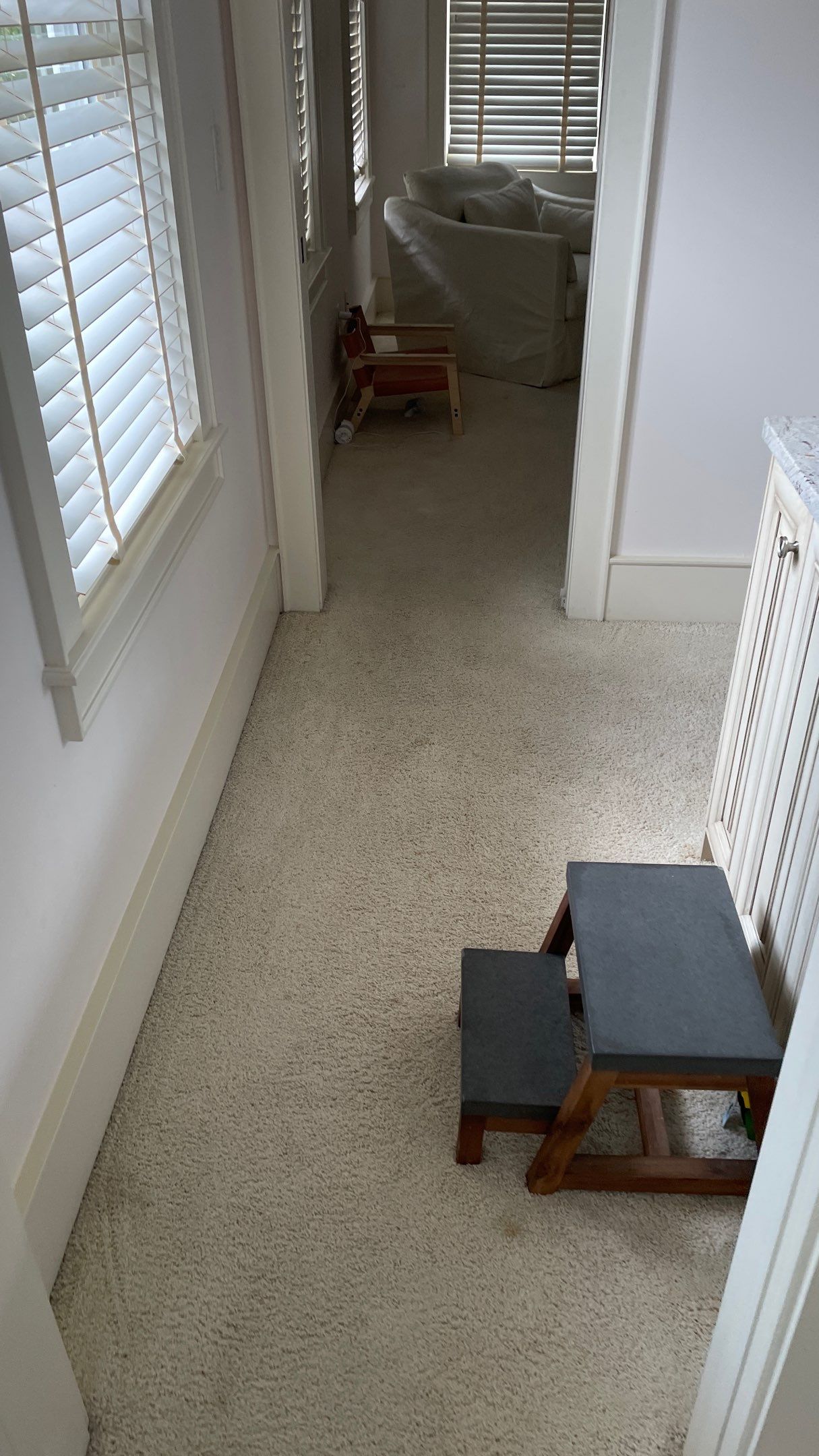 Herringbone Wood Hallway and Rooms by Footprints Floors of Coastal Carolina