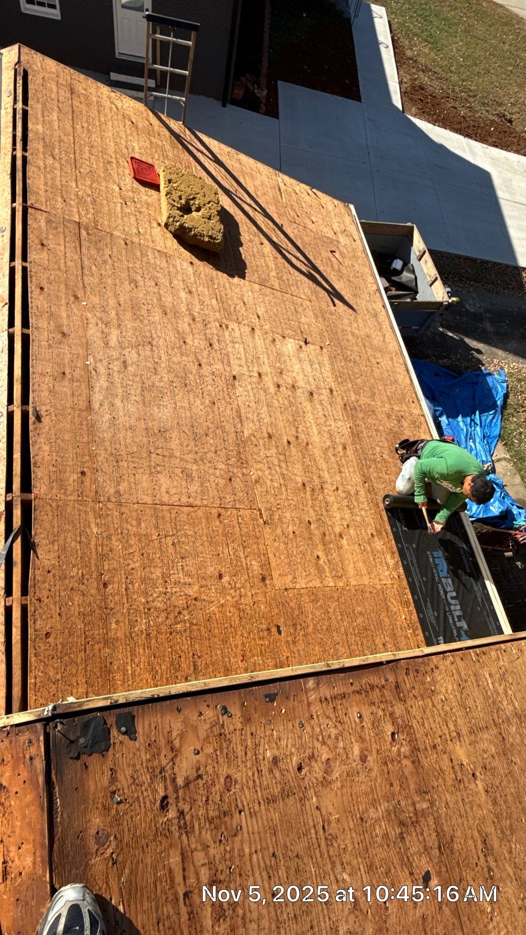 Roof replacement by wind damage by Just Brilliant Restoration JBR