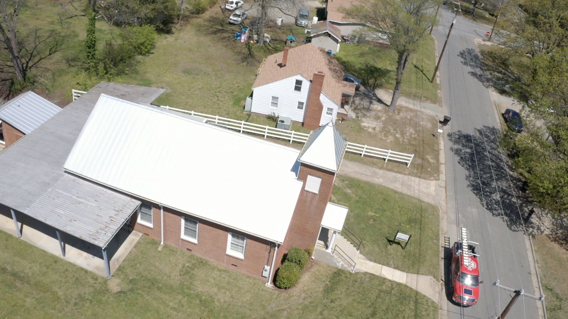 Primitive Baptist Church using Standing Seam Metal by Just In Time Roofing and Restoration
