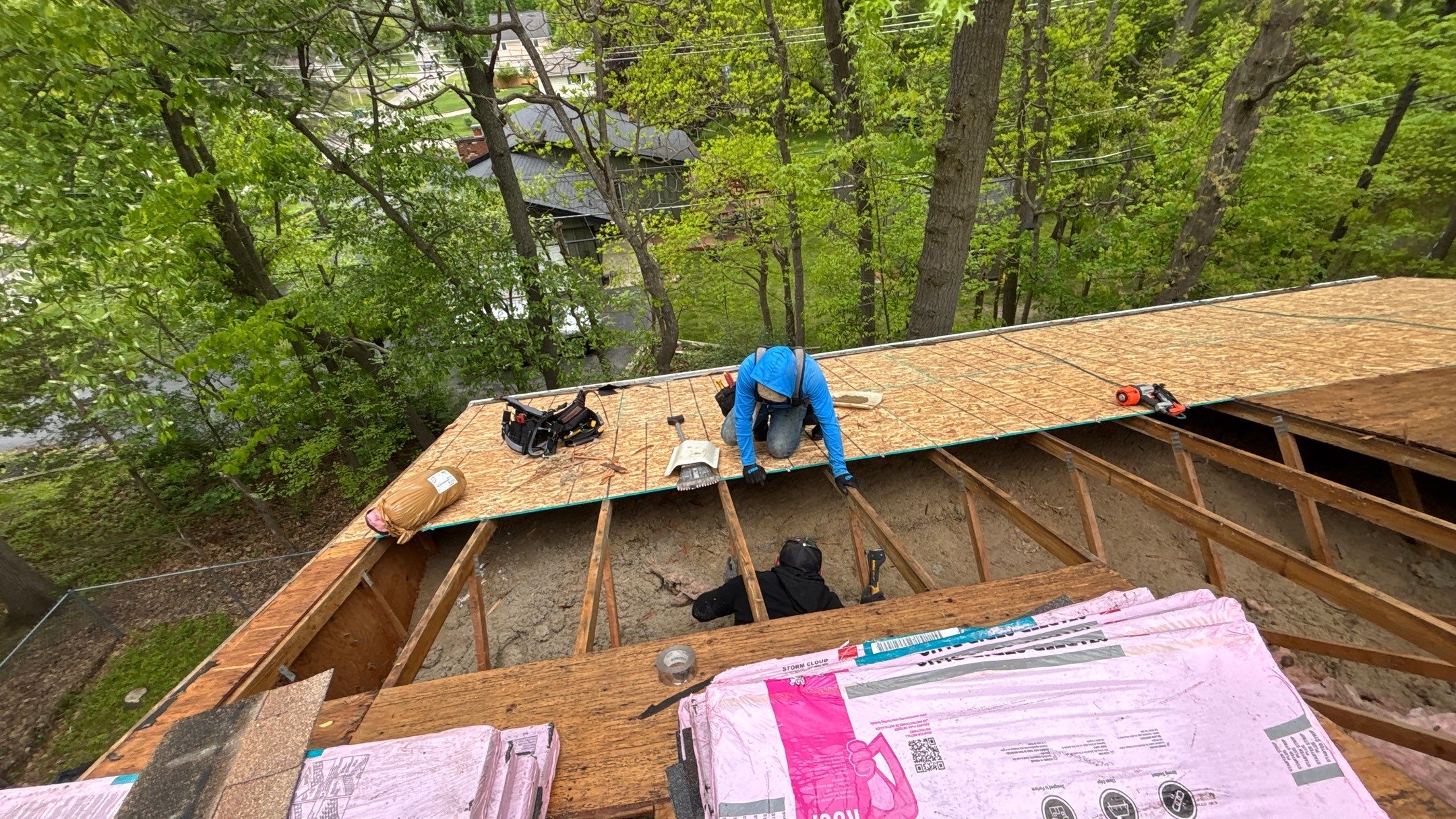 Roof Replacement using Owens Corning Storm Cloud by 180 Contractors