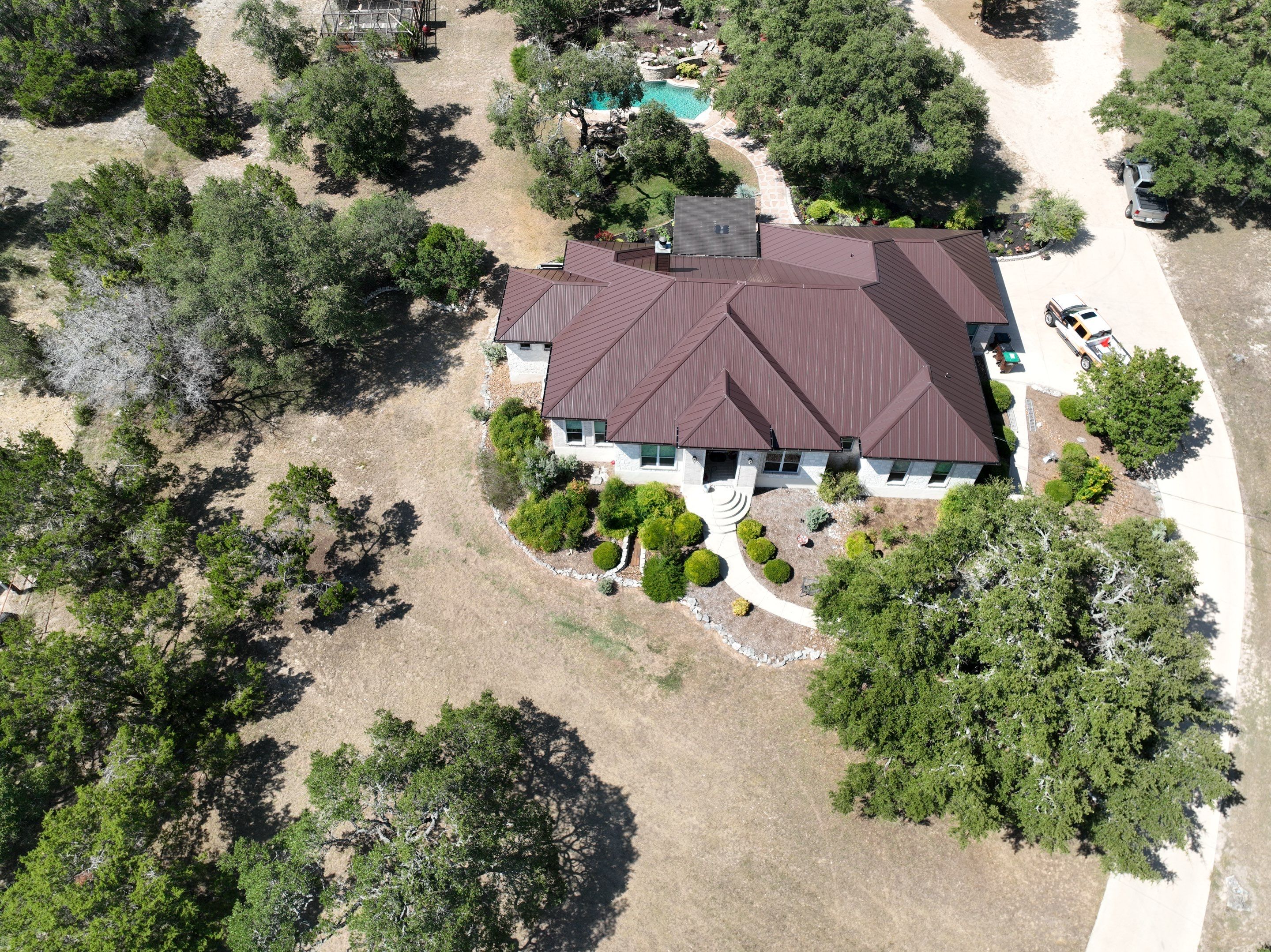 Residential Metal Roof Installation using McElroy Metal by Premier Roofing and Contracting