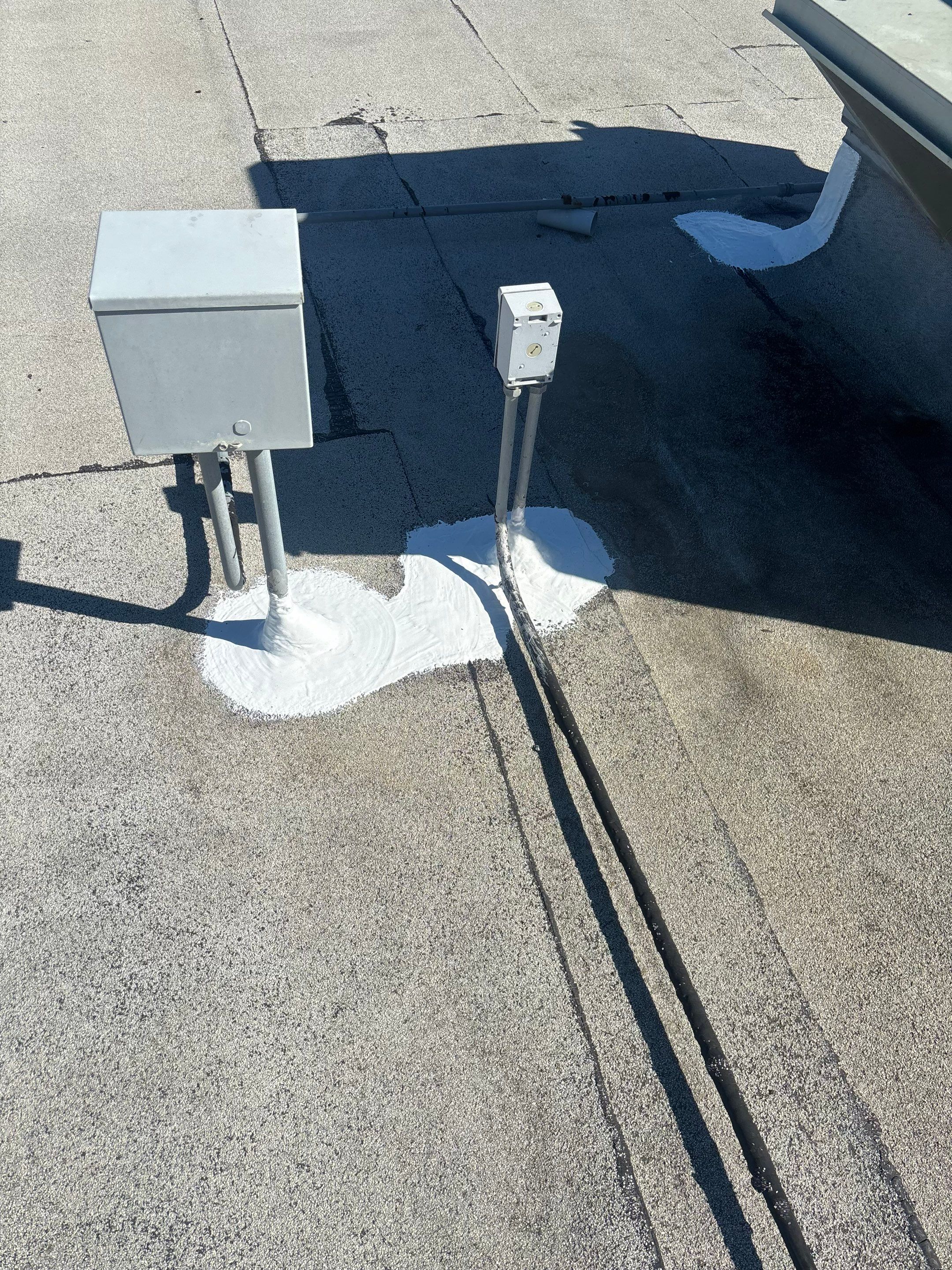 Escondido Commercial Roof Maintenance & Silicone Restoration Preparation by Zenith Roofing Services