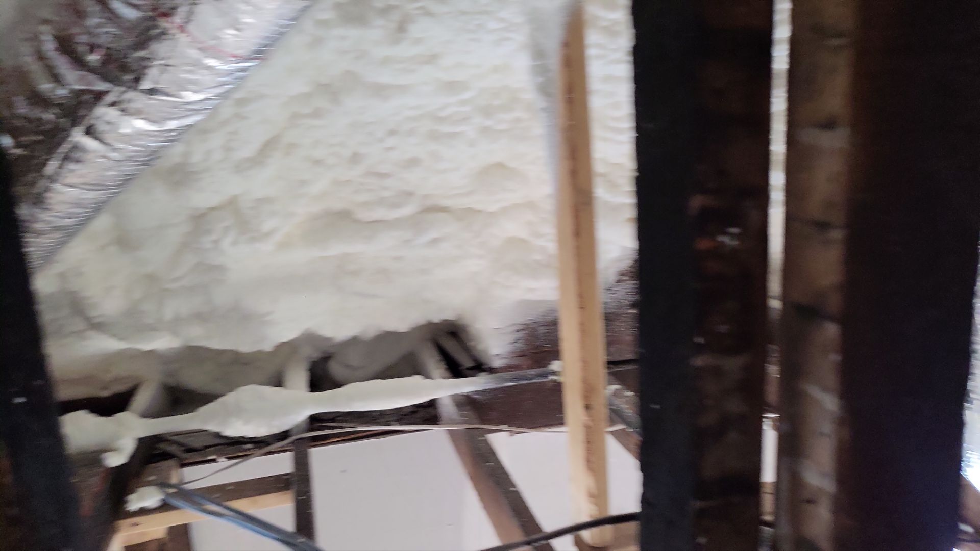 Interior spray foam application by SPF Services 