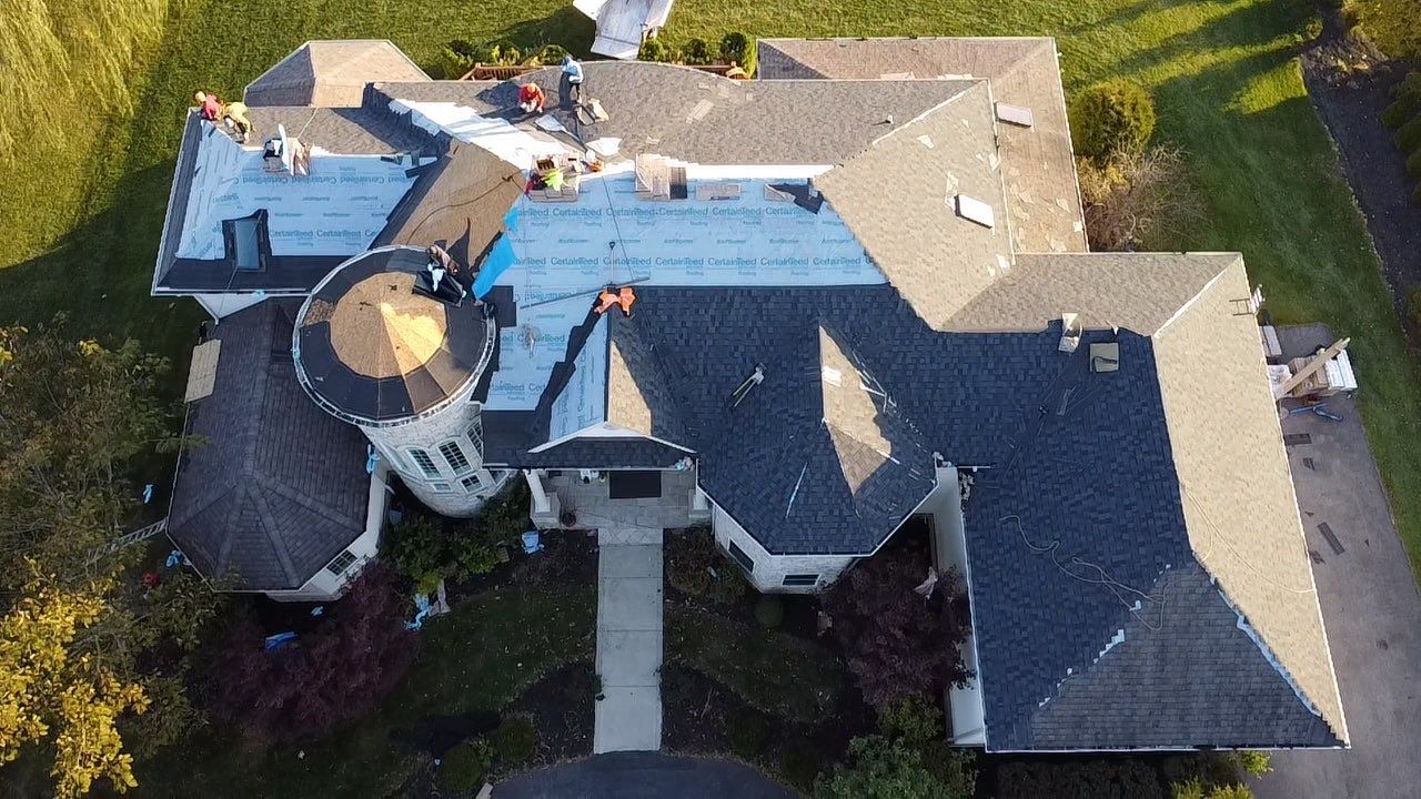 Residential Roofing Installation using Certainteed Landmark Pro Shingles by Best Exteriors Inc