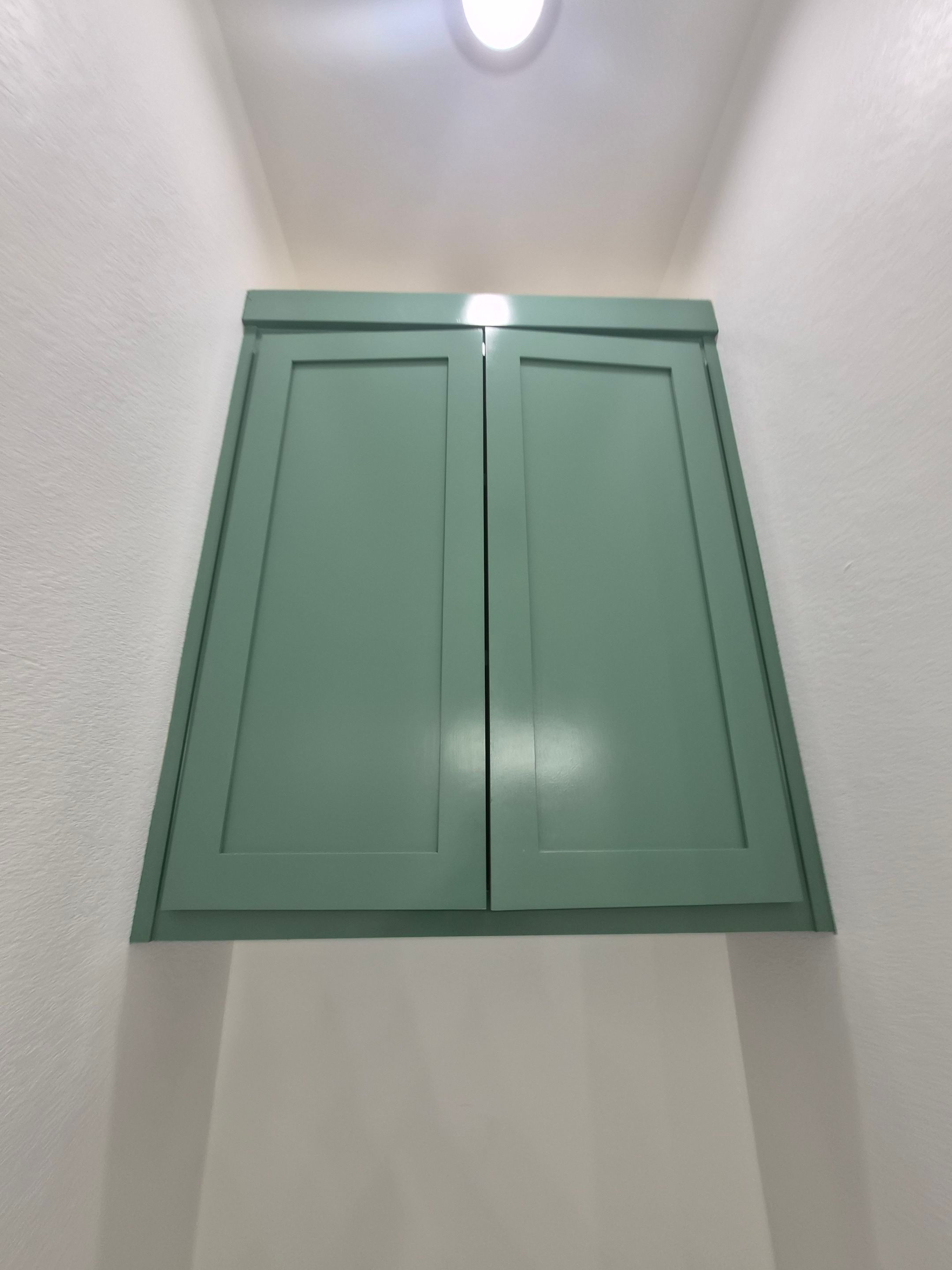 Sage Green Cabinet Transformation in Brownsboro, TX! by Quality Coats Painting
