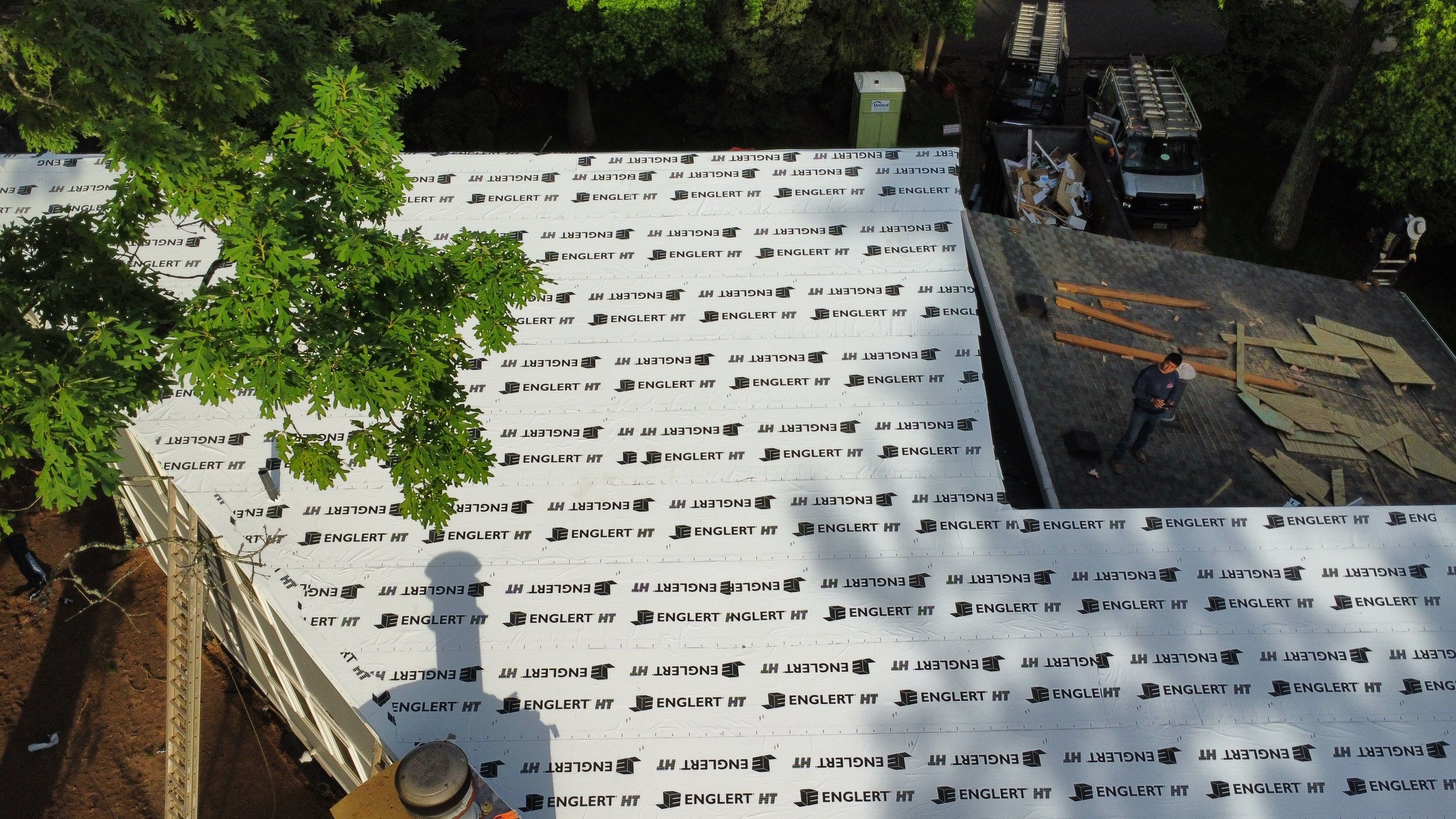 Residential Roofing Installation using Aluminum 032GA - Color Matte Black by CMNG LLC