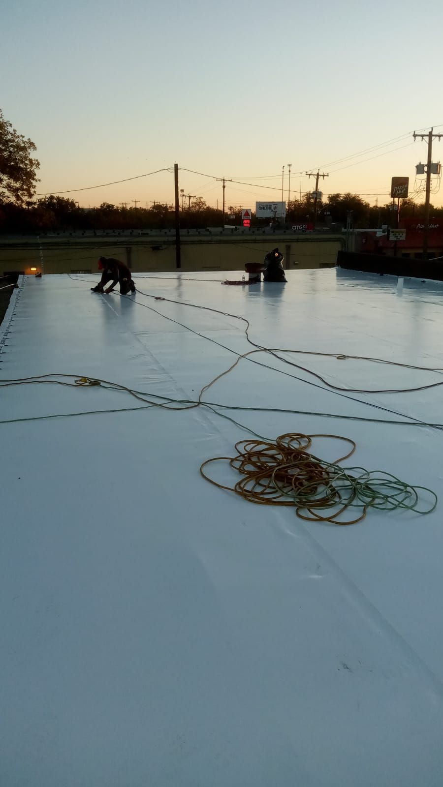 San Antonio Post Office Recover with a 20 year NDL warranty by Grell Roofing, LLC