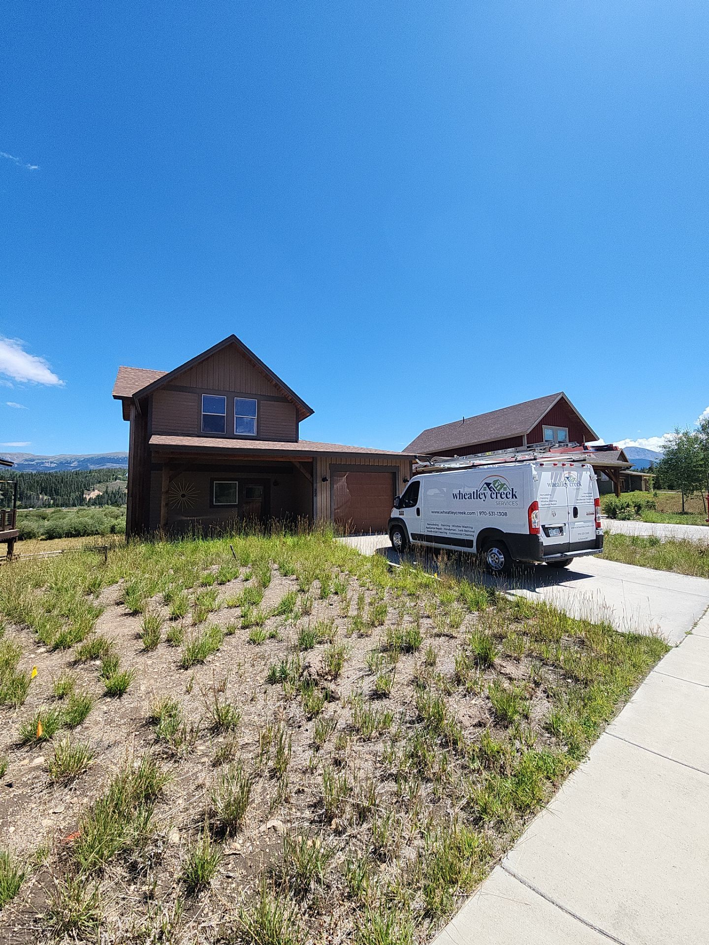 Exterior Painting Using Stain by Wheatley Creek Services