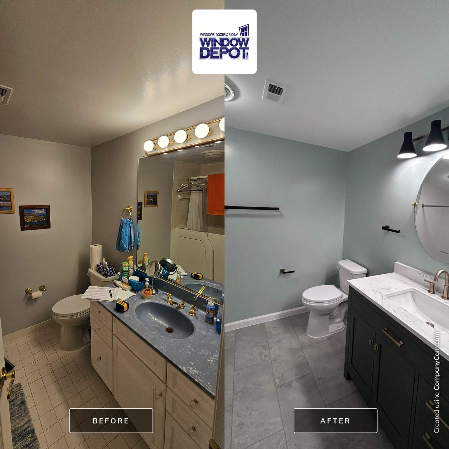 Full bathroom remodel by Window Depot of Annapolis