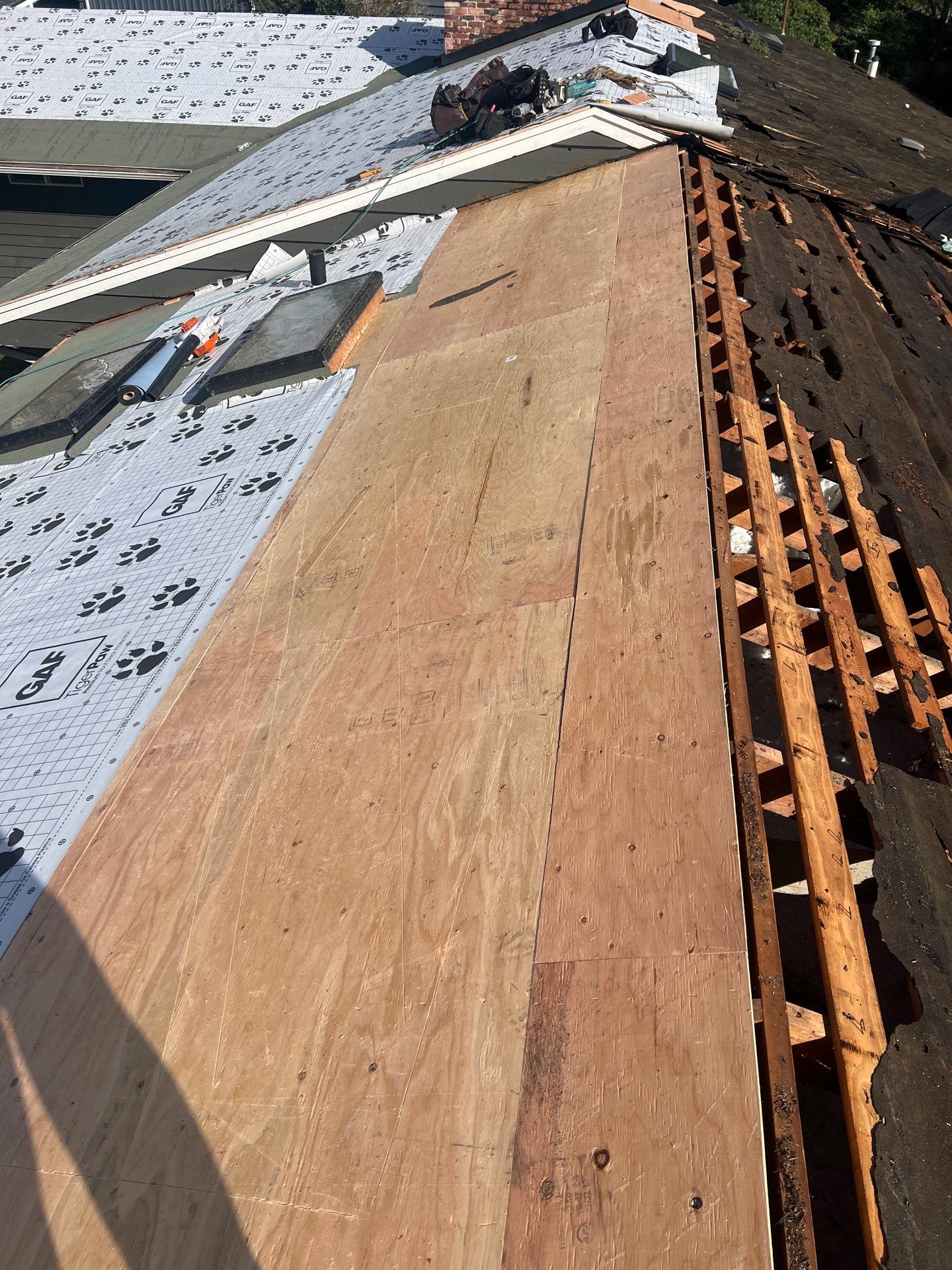 Residential Roofing Installation using GAF HDZ Shingles by Roofing Formula LLC