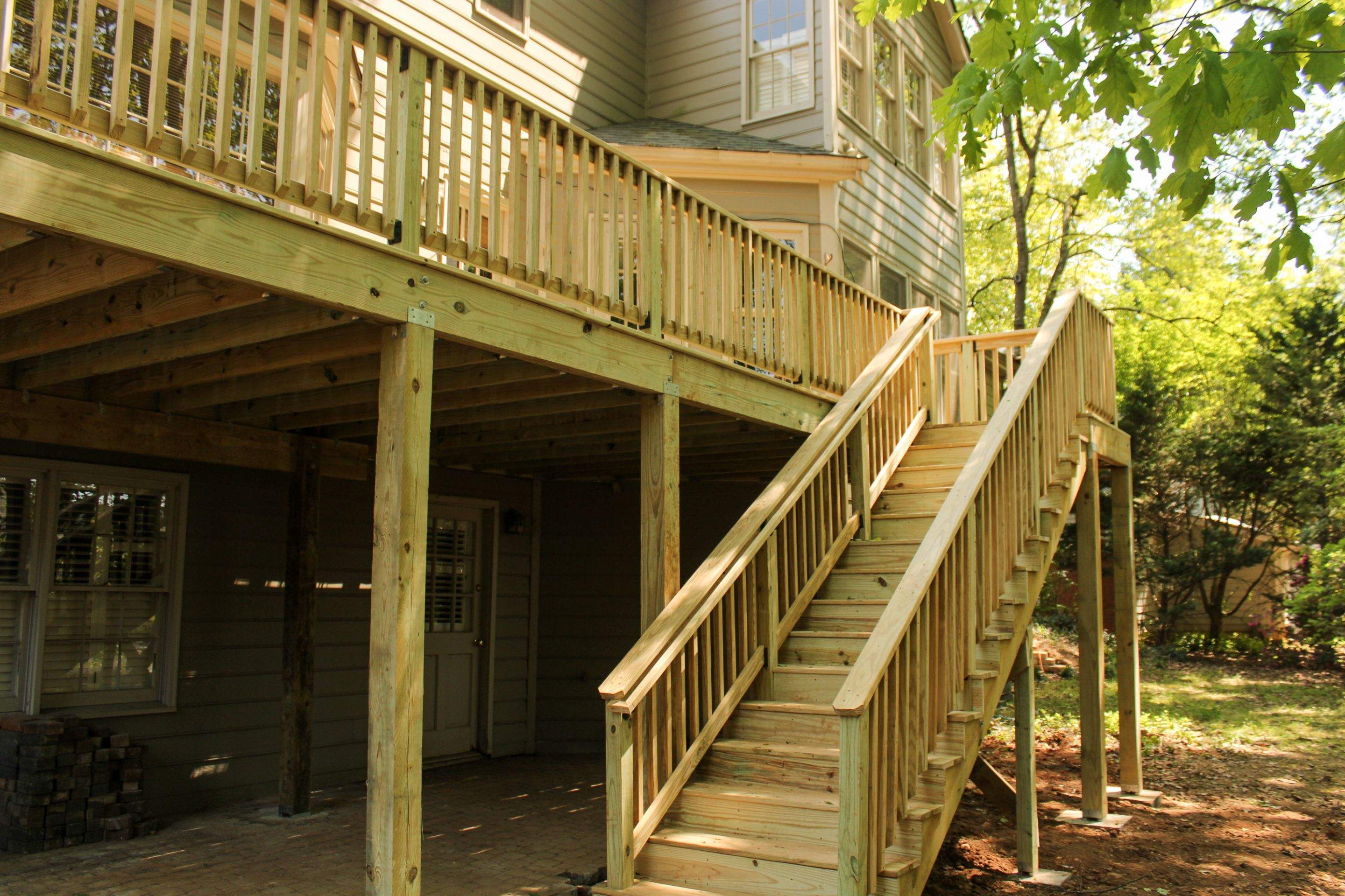 Wood Deck Build in Acworth, GA by Nelson Exteriors 