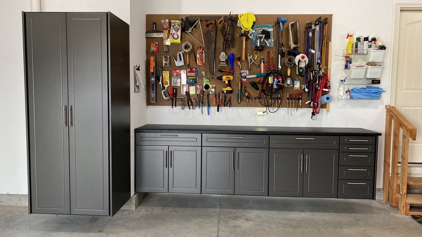 Michael W. adds storage to his garage! by Banner Garage