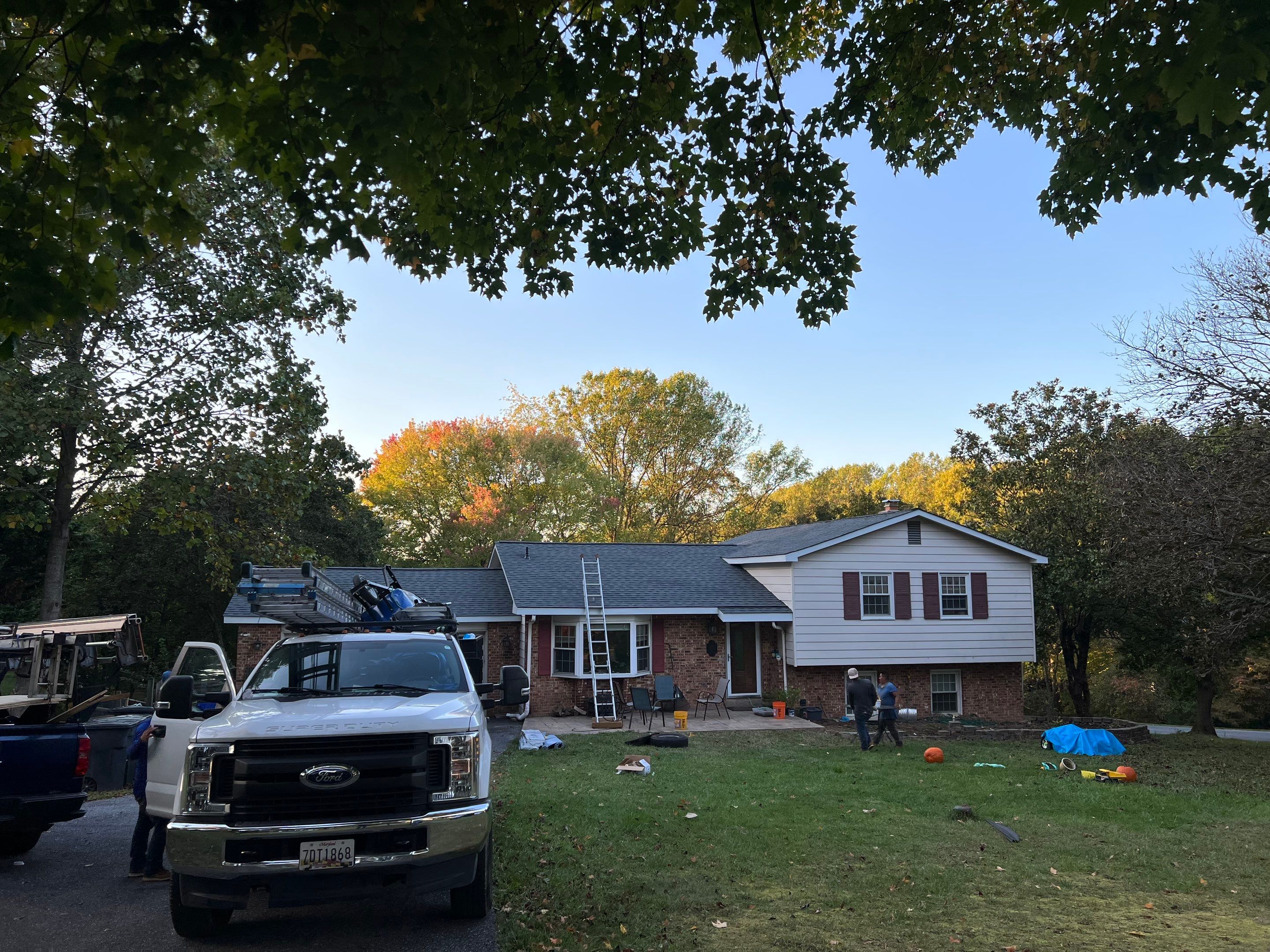 Residential Roofing Installation using Atlas Pinnacle Pristine Pewter Architectural Shingles by Frederick Roof Repair