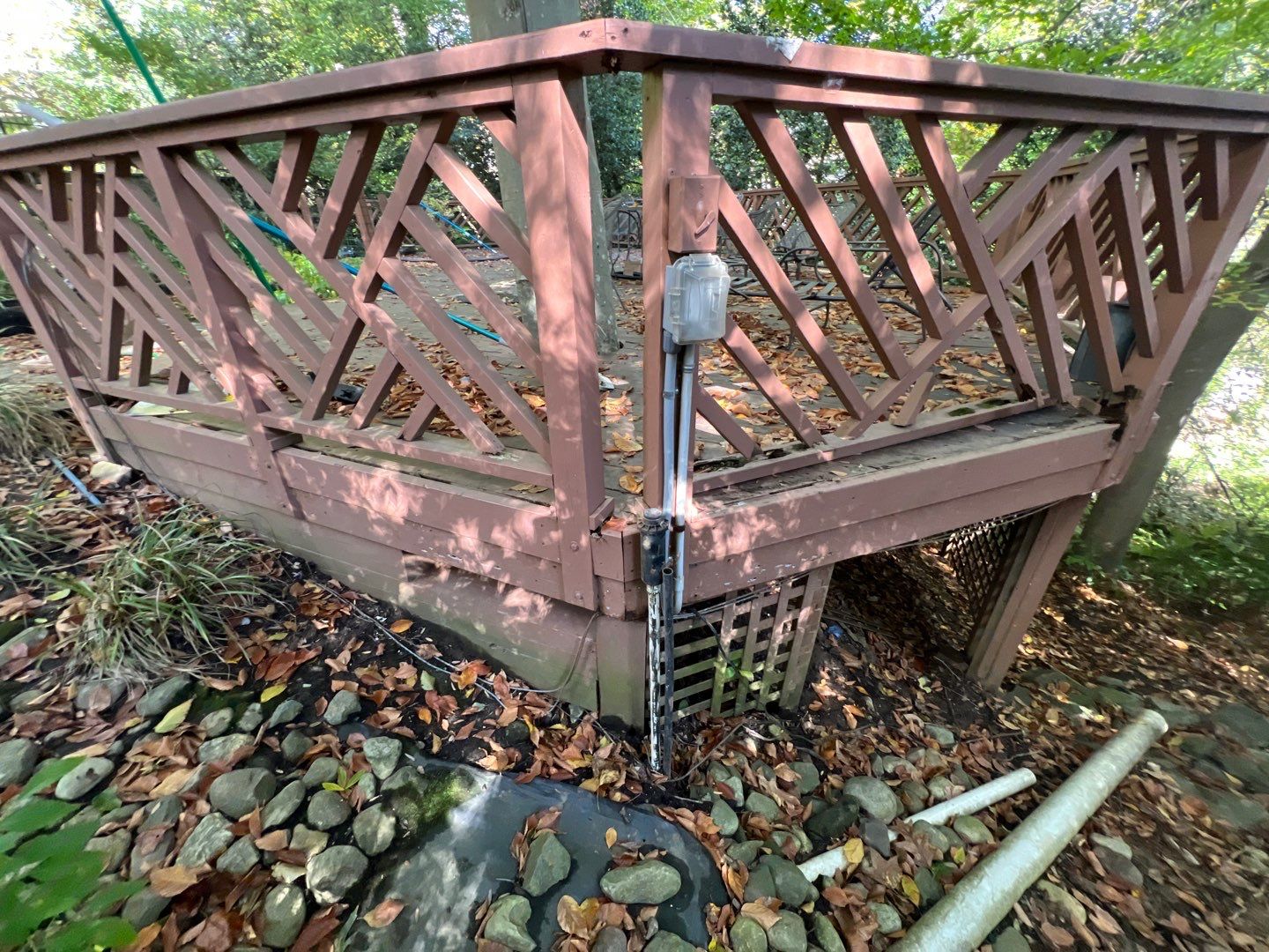 Custom Composite Deck Replacement with Geometric Railing in Bethesda, MD by Jakari Restoration & Construction LLC