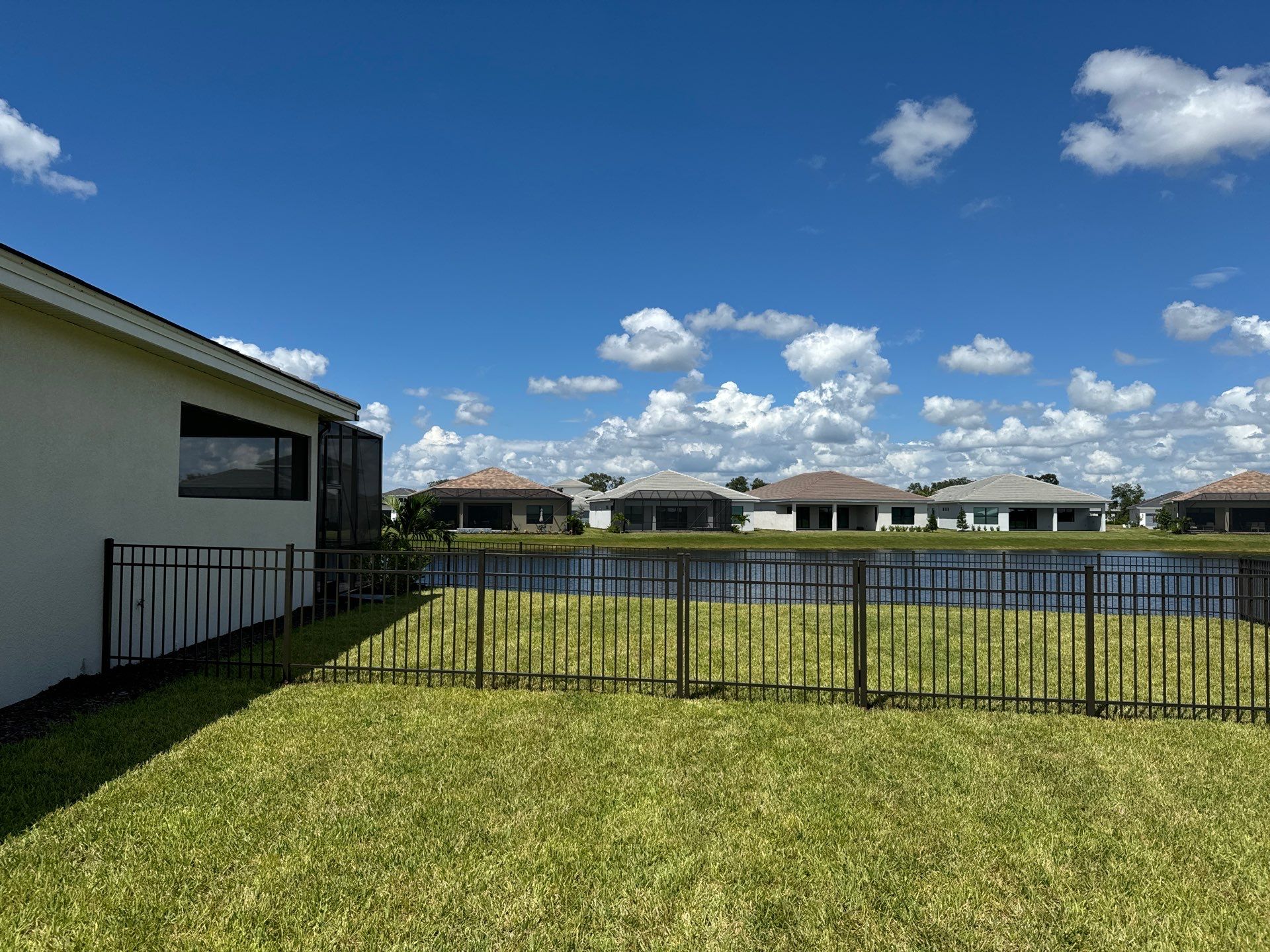 Aluminum Fence Installation using 4Ft Bronze 3 Rail Aluminum Fence by Asap fence and gates, LLC