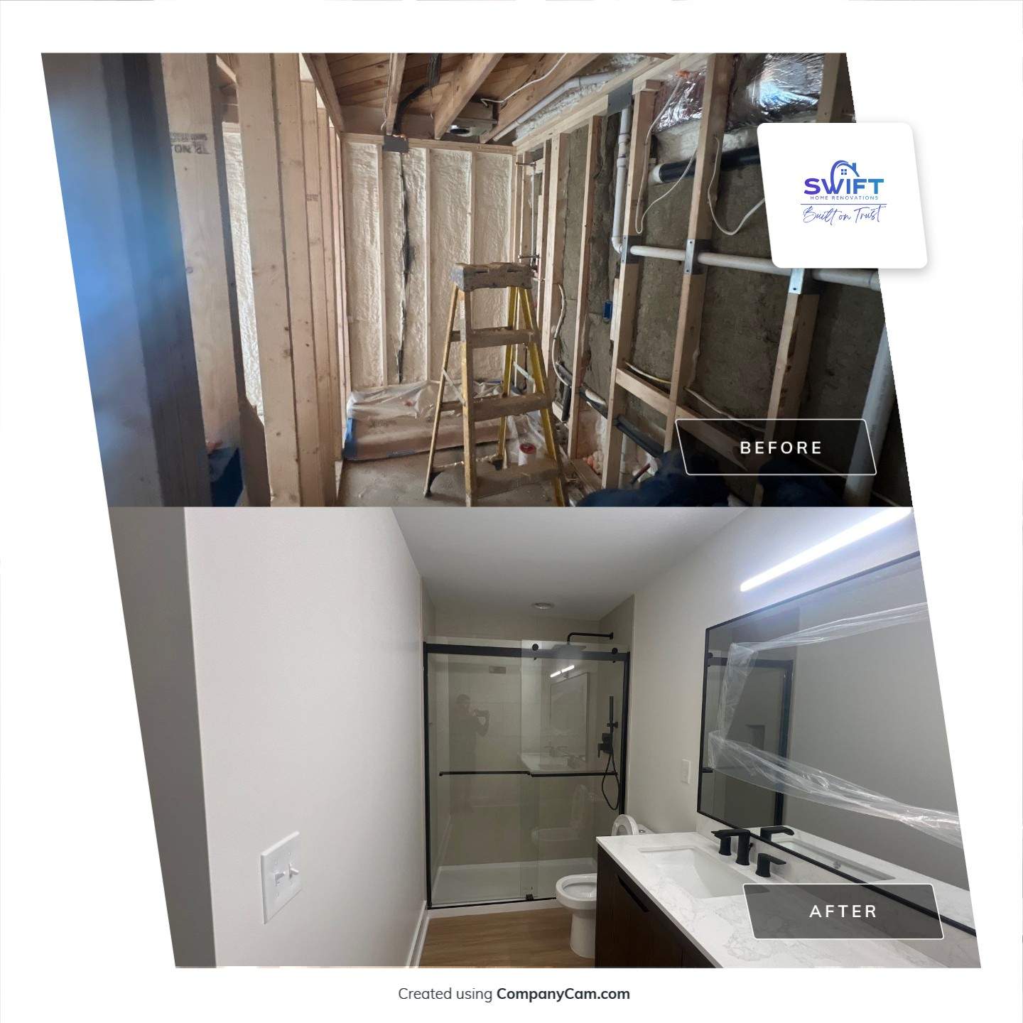 Complete Basement Remodeling and Custom Bathroom Installation in Kennesaw by Swift Home Renovations