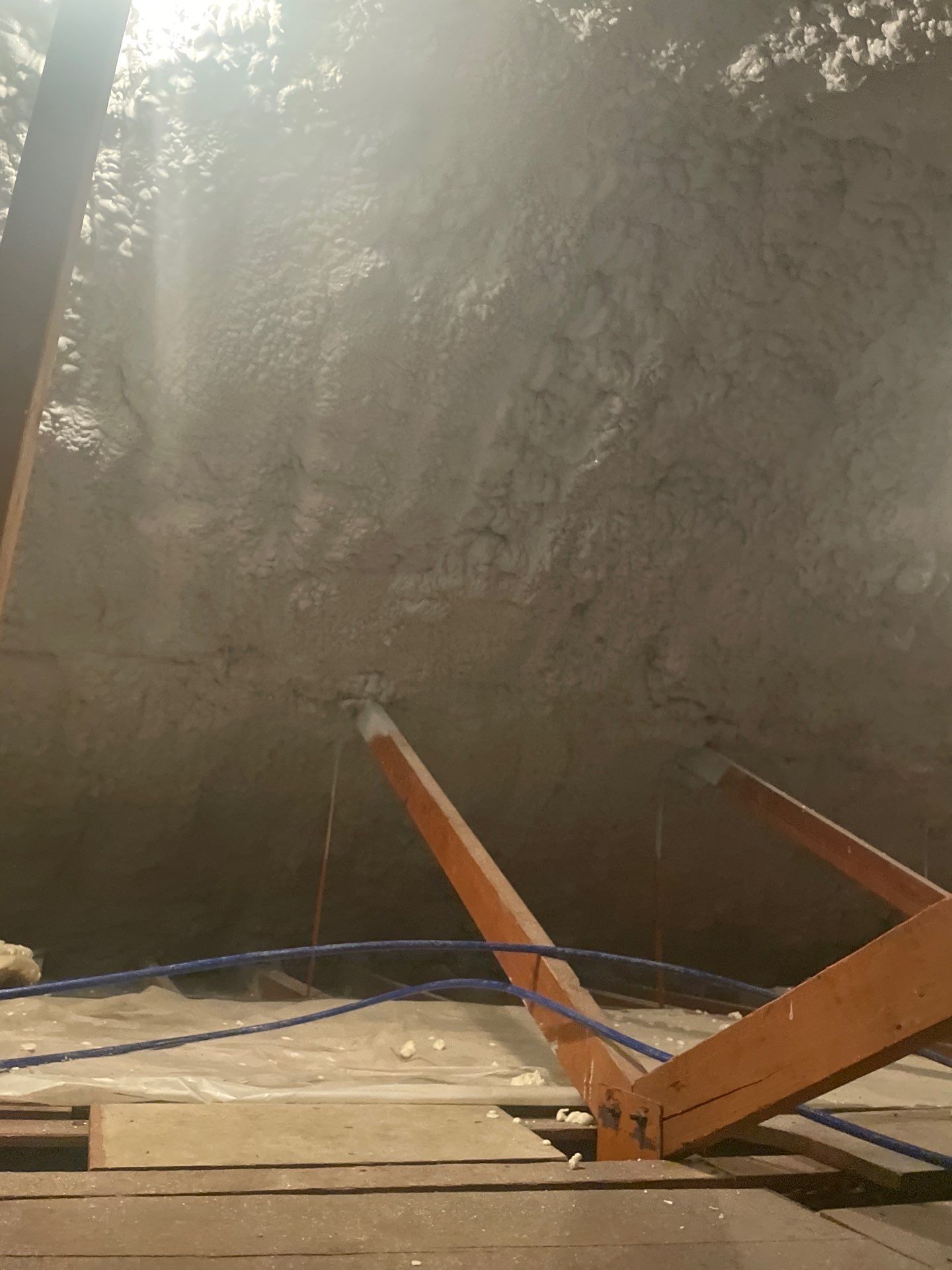 Attic Insulation using open cell spray foam by NYS Foam & Energy