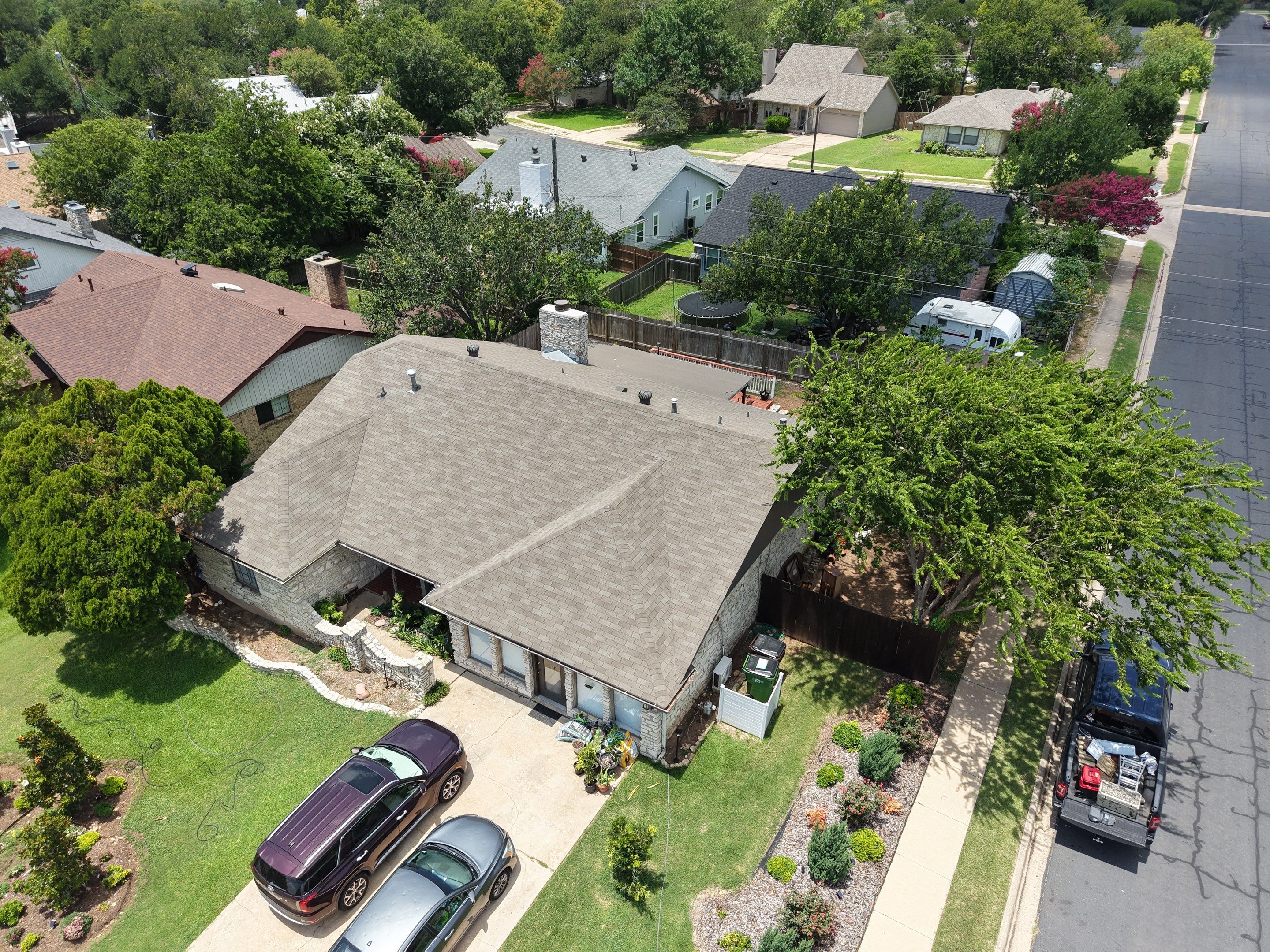 Residential Roof Replacement using Decra Villa Tile by Action Exteriors Austin