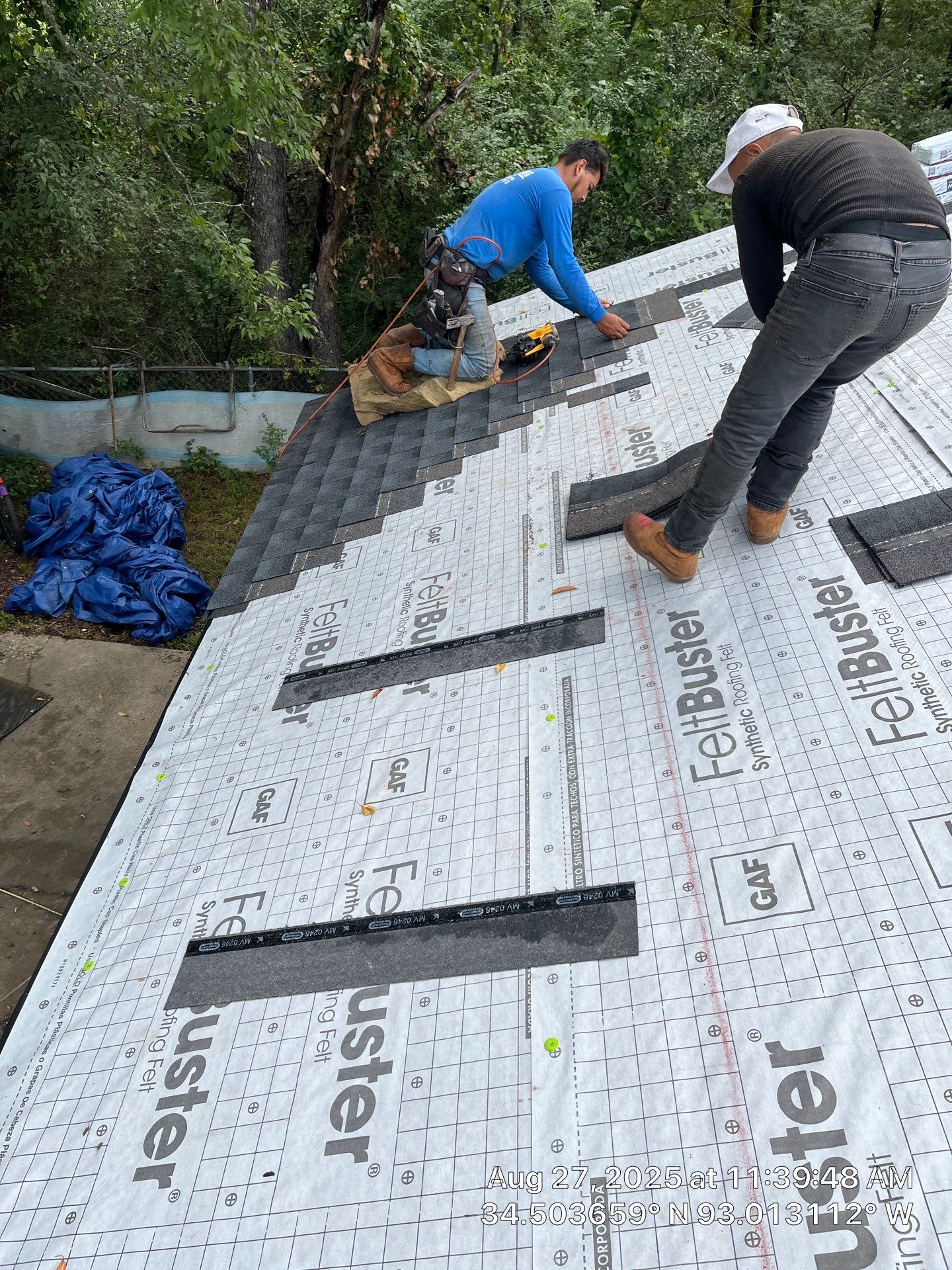 GAF Timberline HDZ Roof Replacement on Brick Home in Hot Springs by Temple Roofing and Exteriors