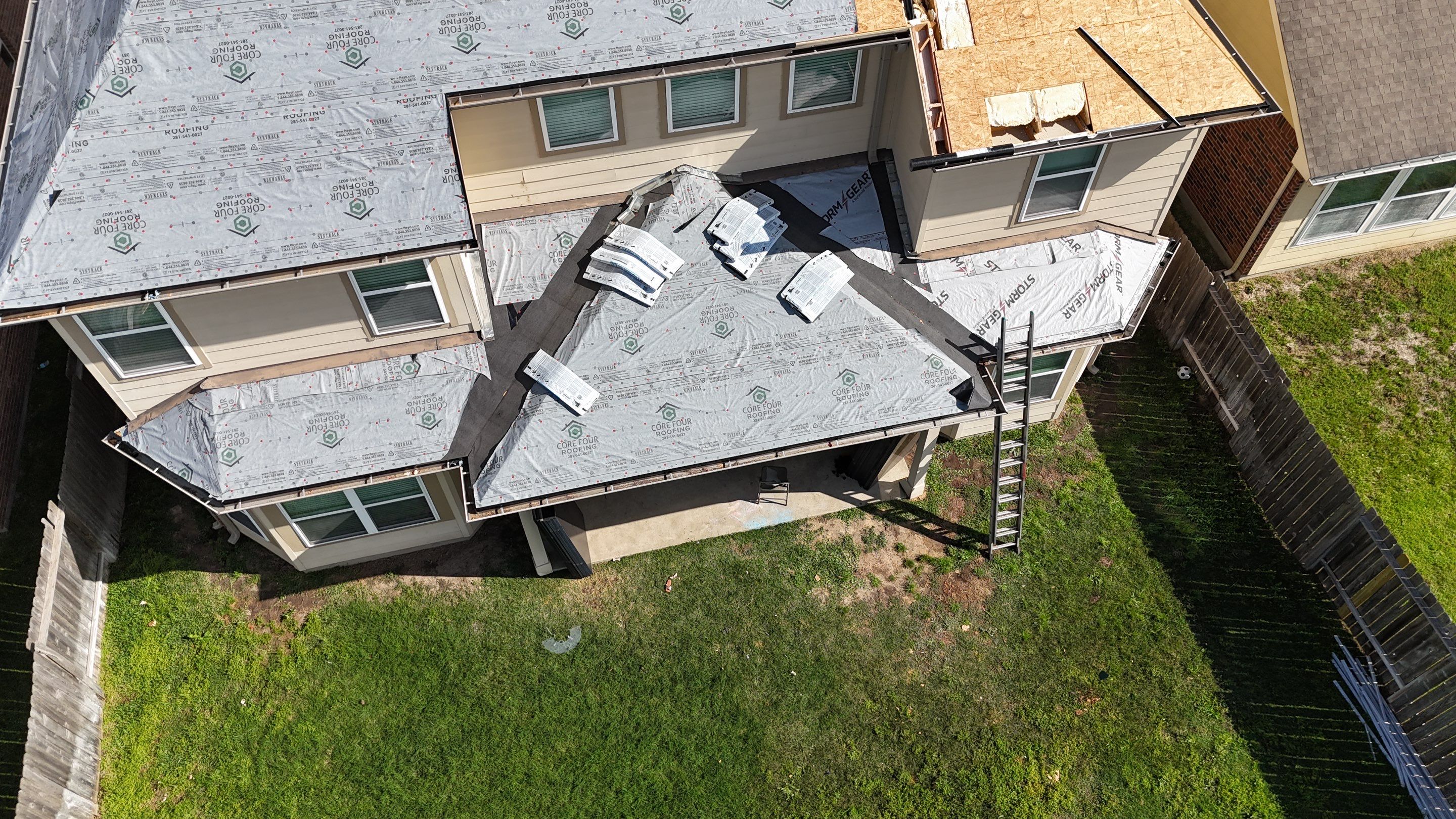 Residential Roofing Installation using IKO Dynasty by Core Four Roofing