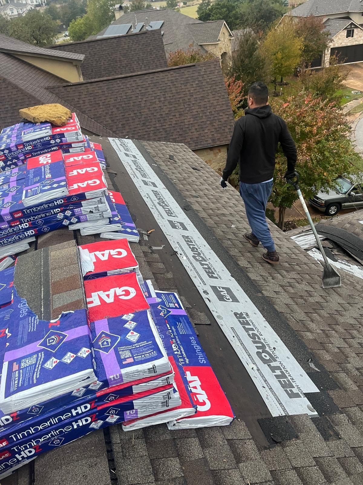 Residential Roof Replacement using GAF Stormguard Ice & Water Shield by Elite Roofing LLC