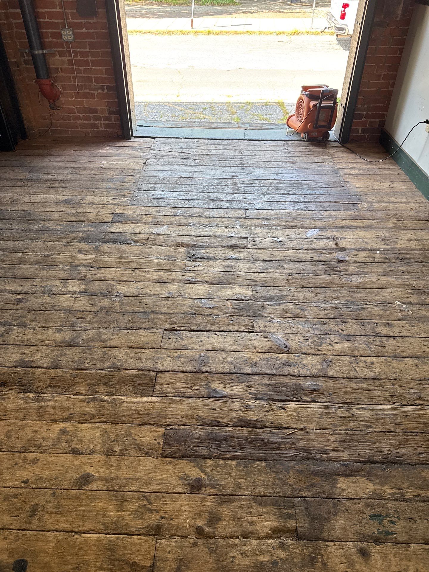 Historic restoration of 1873 floor  by Ann Arbor Hardwoods 