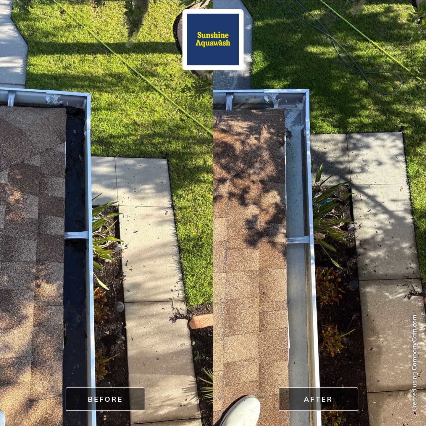 Gutter Cleaning Project – Oakley Place Community, Ellenton, FL by Sunshine AquaWash