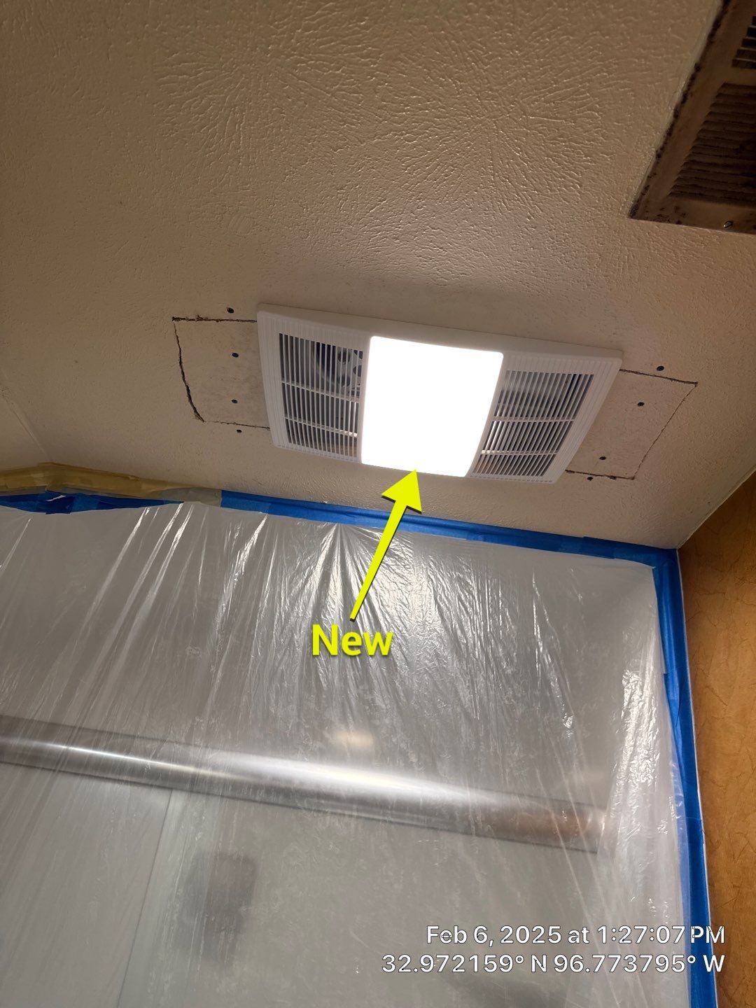 Reconstruction of bathroom after mold remediation by SLM General Contractors & Roofing