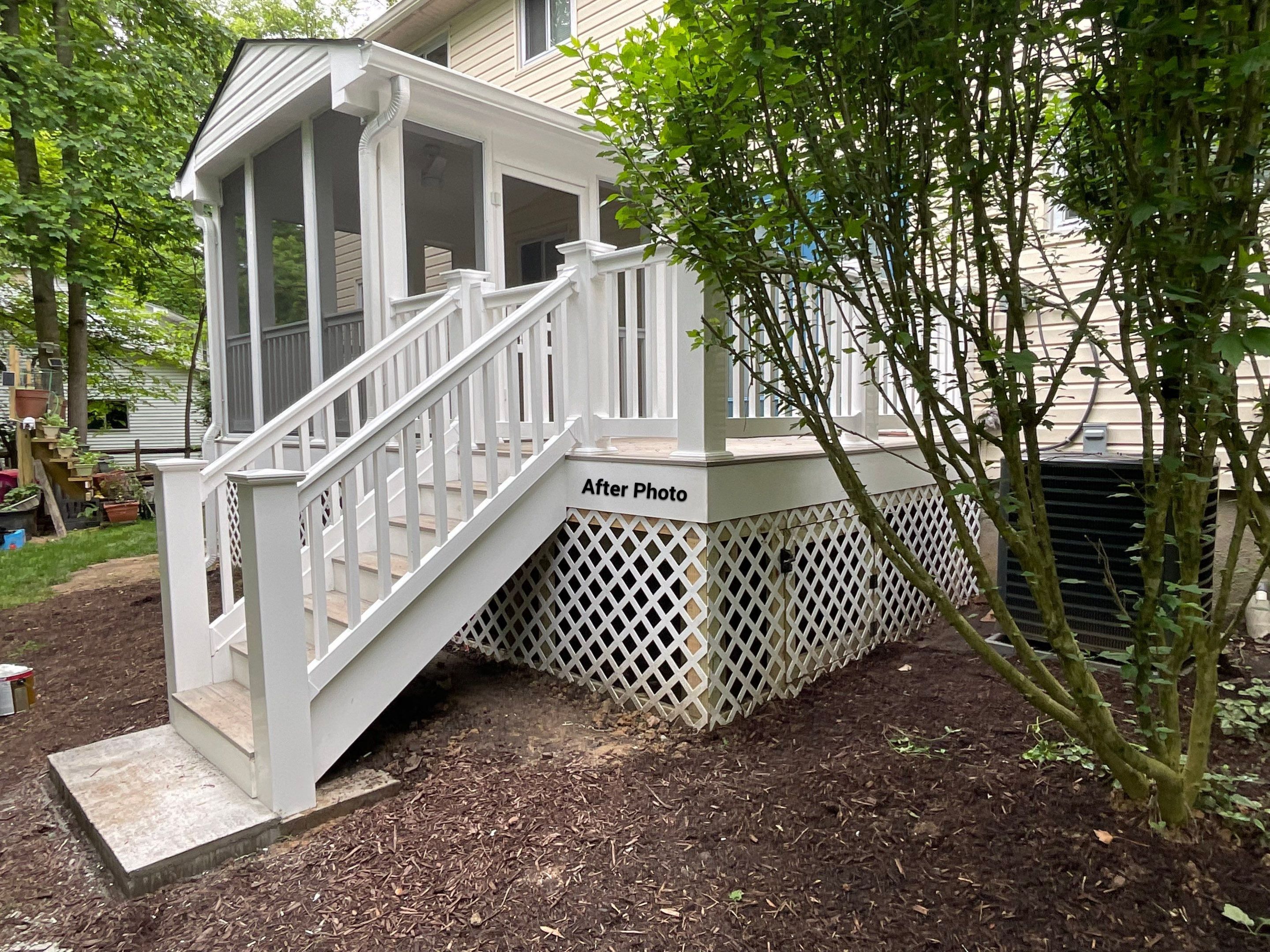 New Screen in cover porch  by Alpha Design Services