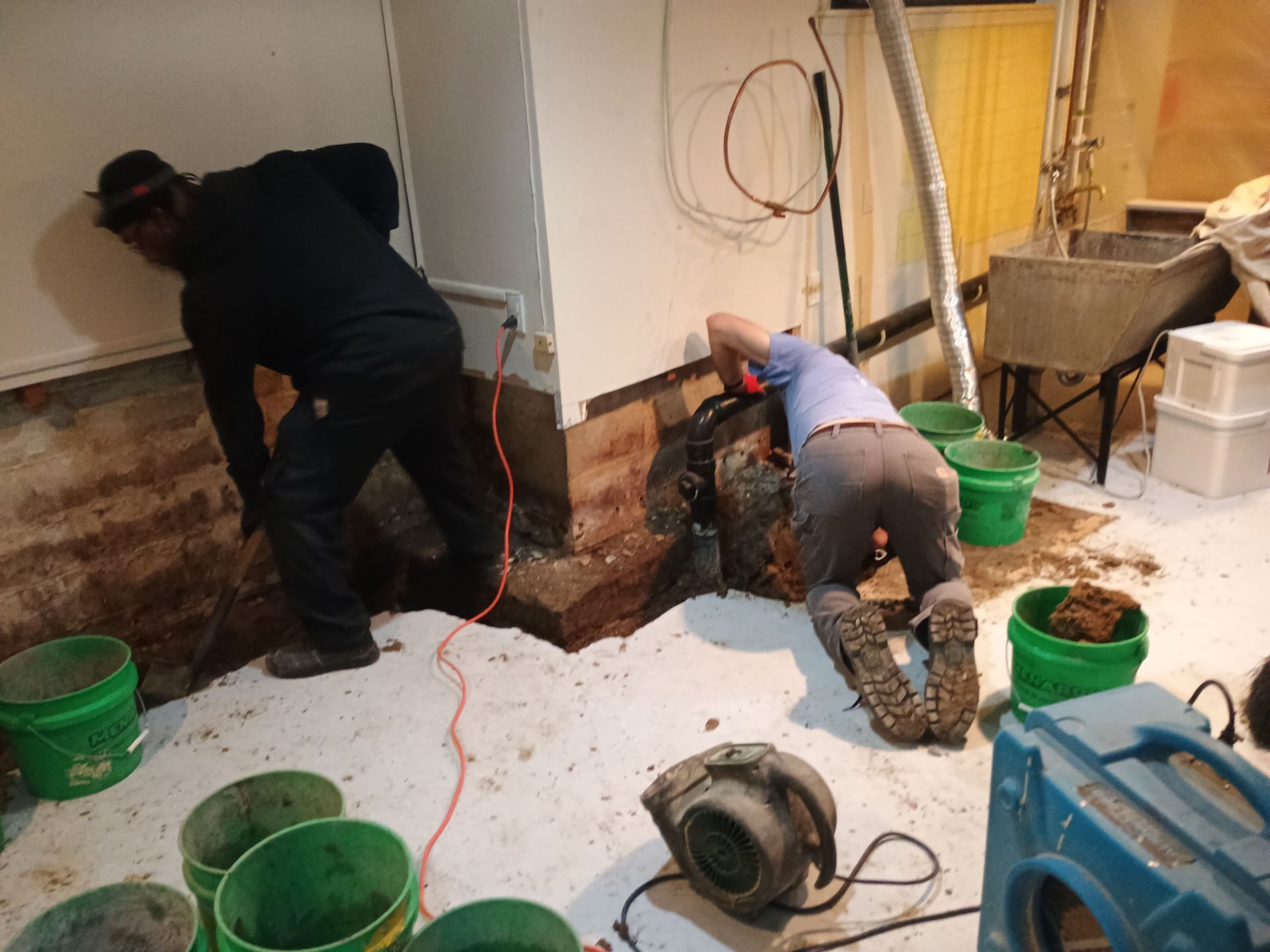 Interior Drain Tile & Sump Pump Installation in St. Paul, MN by Waterproofing Northeast